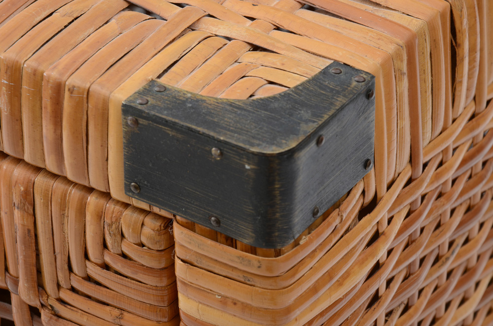 Mid Century Modern Wicker Cabinet