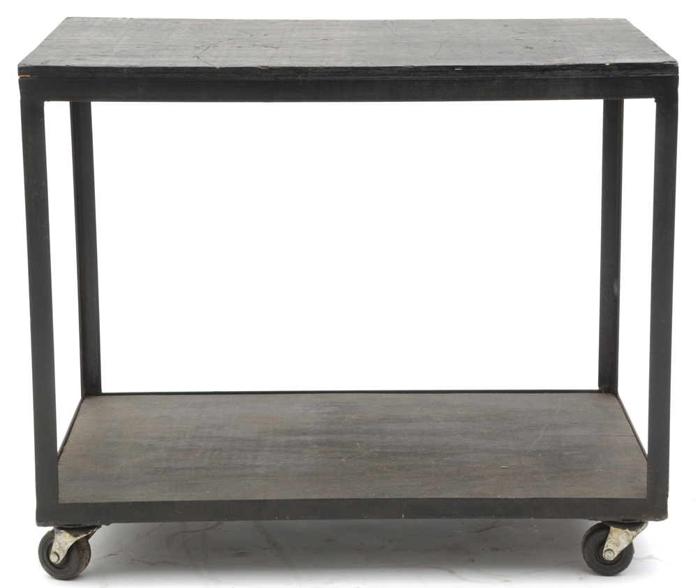 Wood and Iron Industrial Cart