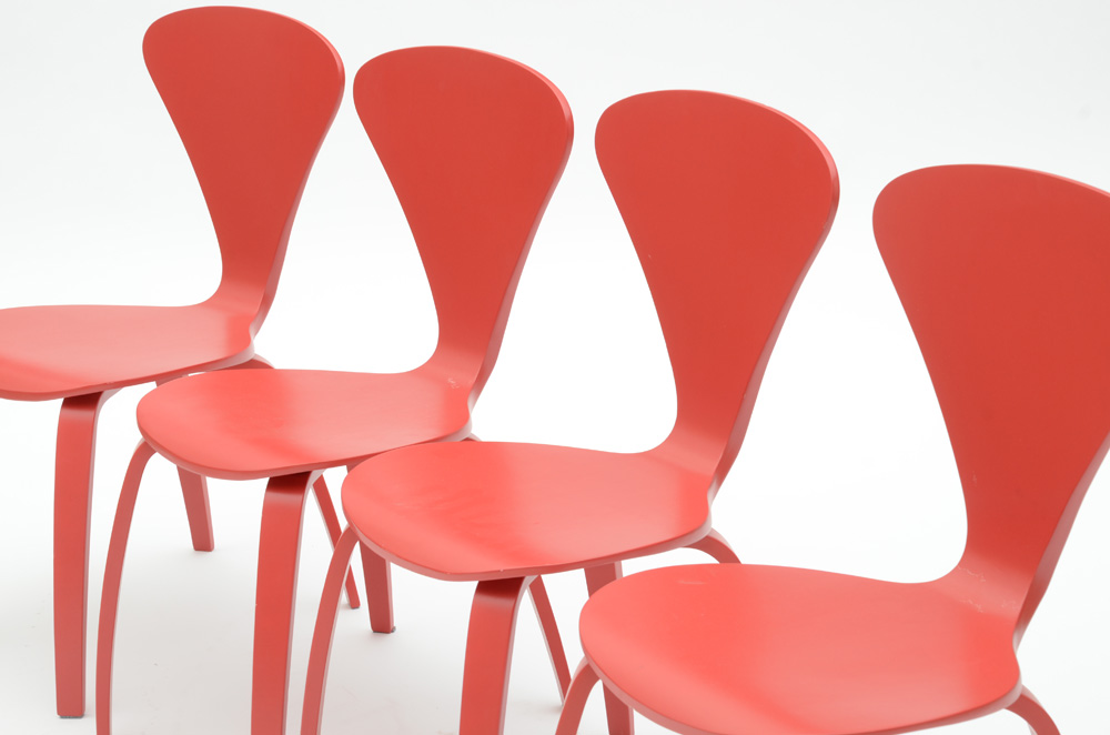 Four Contemporary Modern Style "Vortex" Chairs by Modway