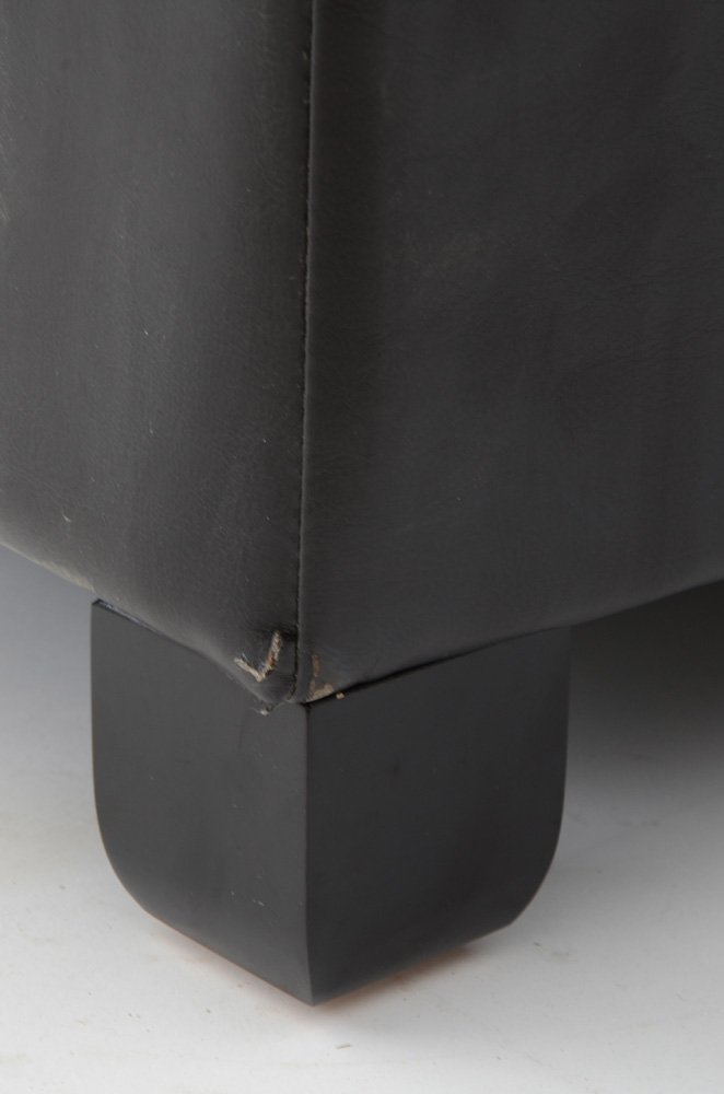 Tufted Black Ottoman