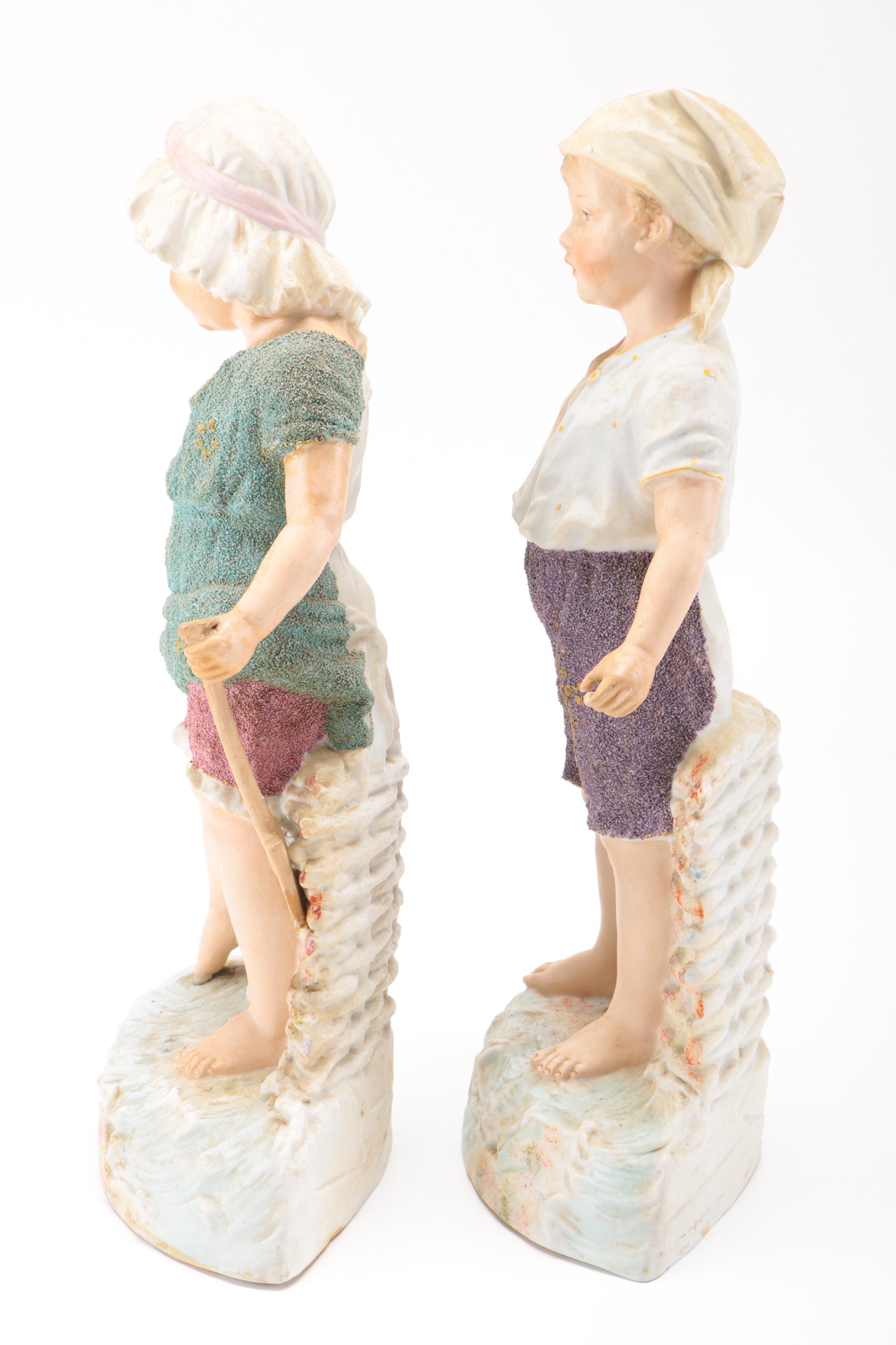 Gebrüder Heubach Porcelain Bisque Figurines