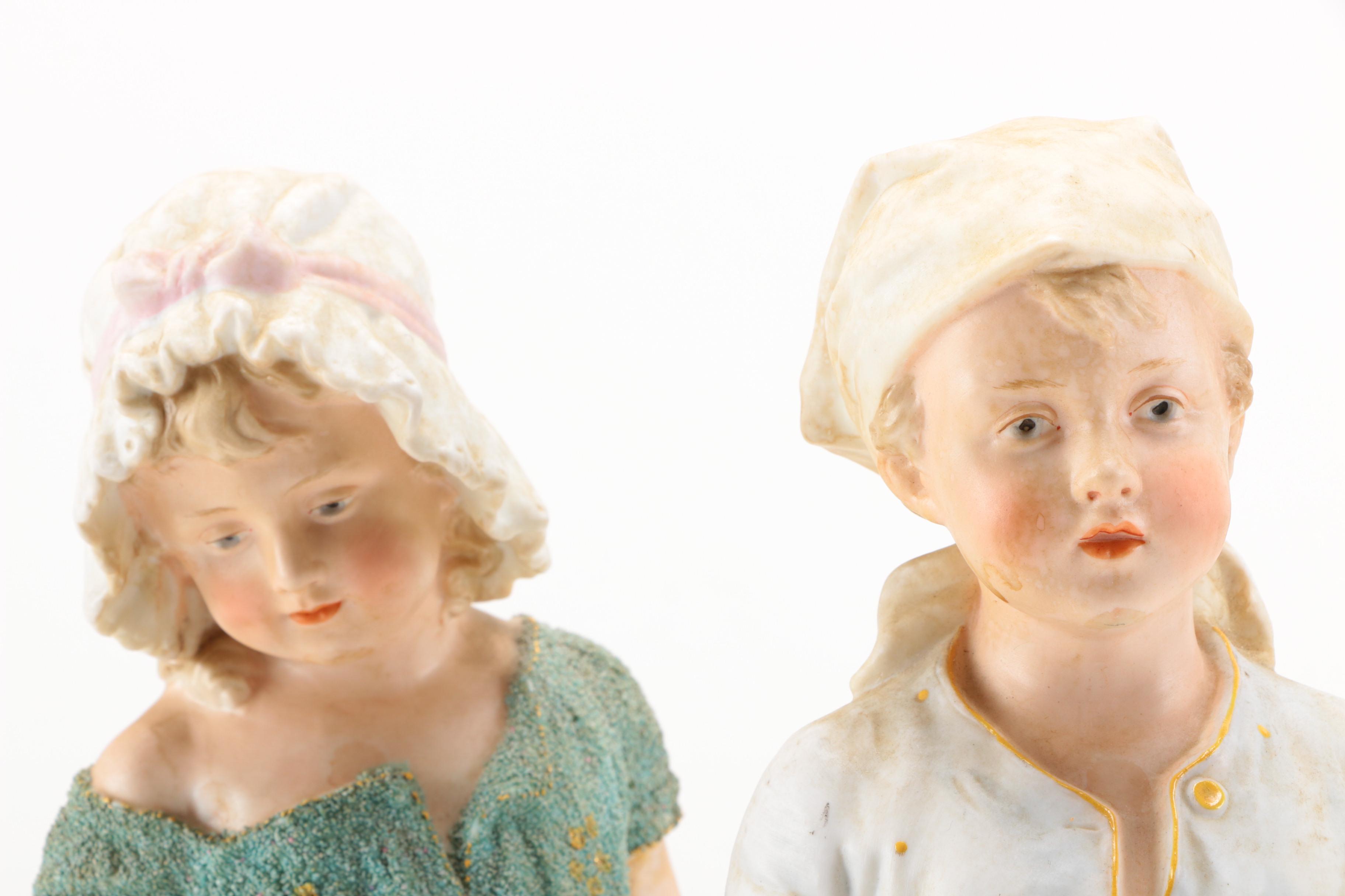 Gebrüder Heubach Porcelain Bisque Figurines