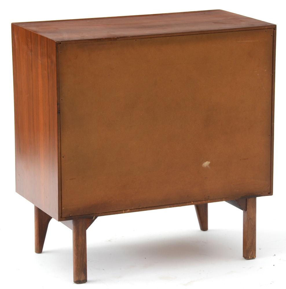 Walnut LP Record Cabinet