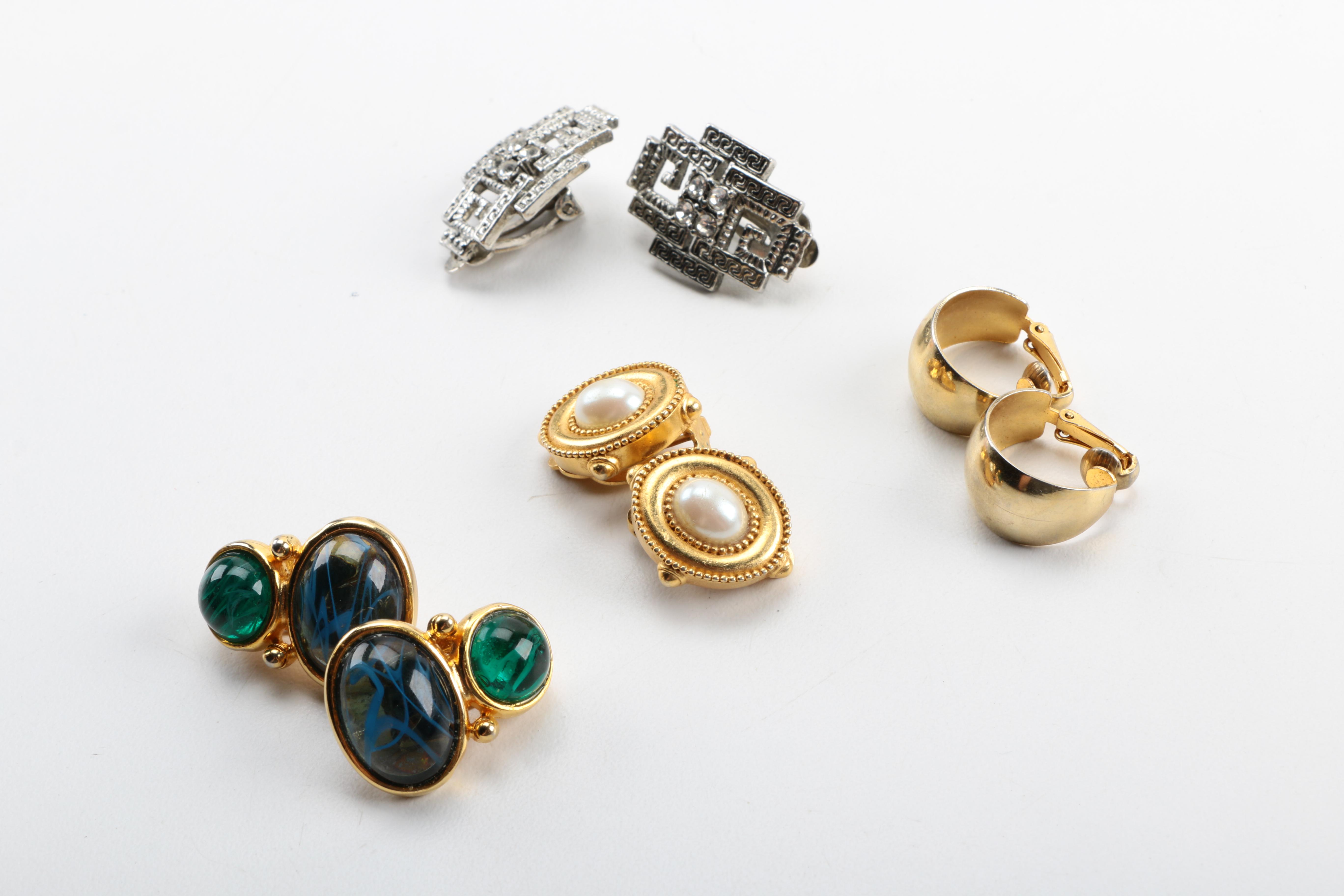 Assorted Costume Jewelry Featuring Christian Dior and Coro