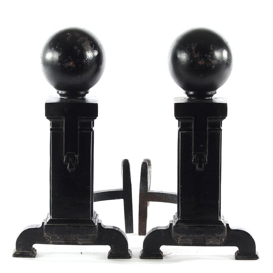Cannonball Style Andirons