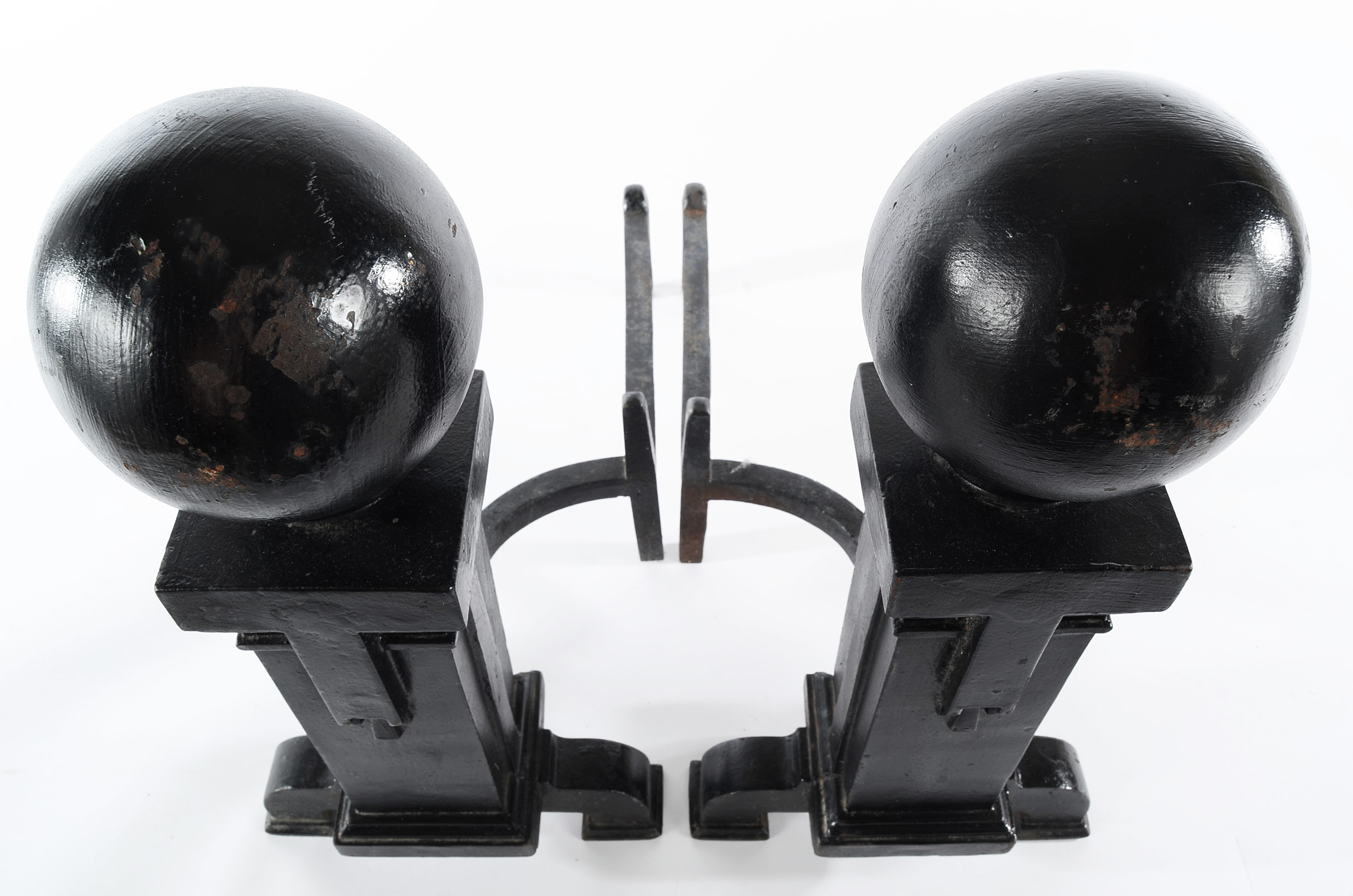 Cannonball Style Andirons