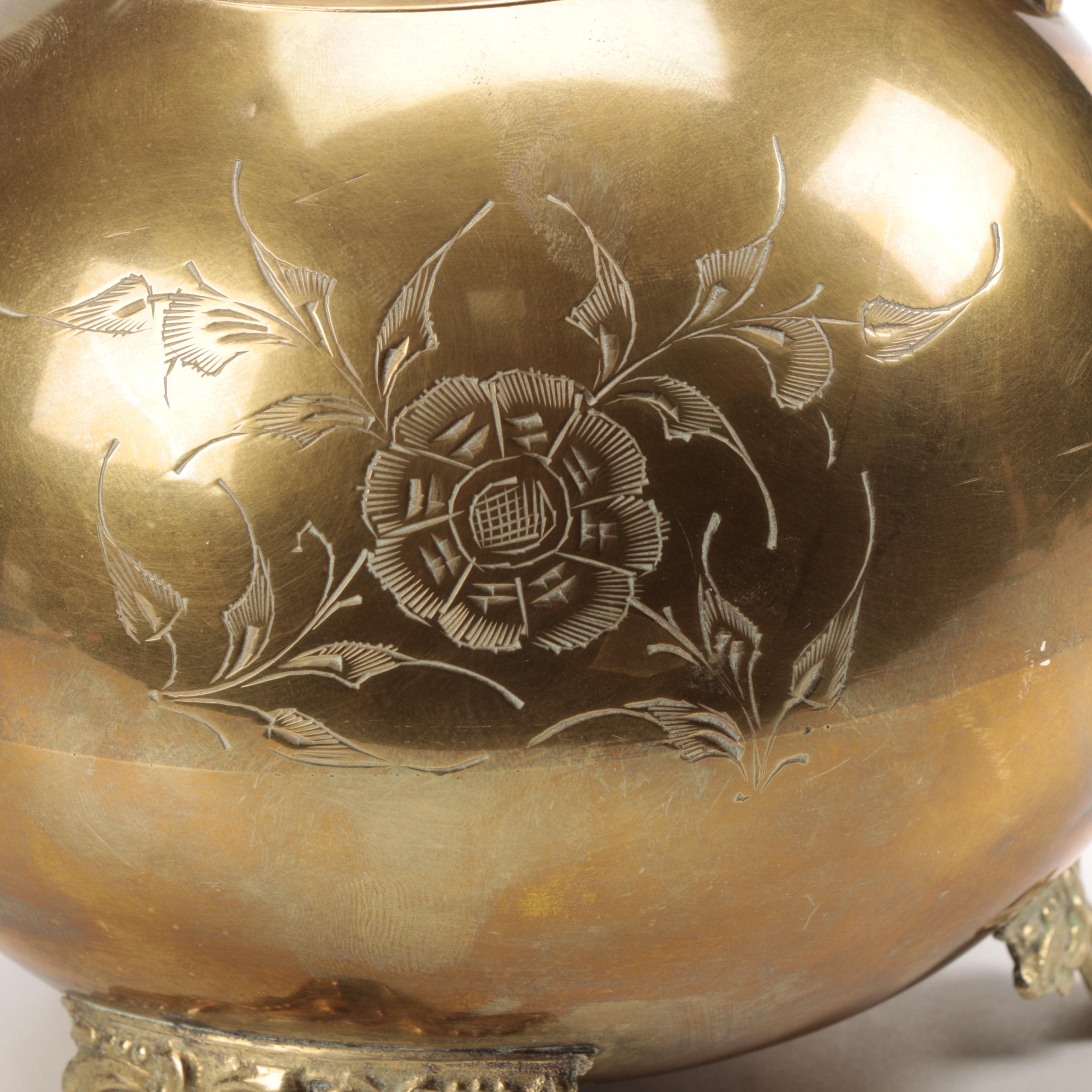 Indian Brass-Coated Teapot