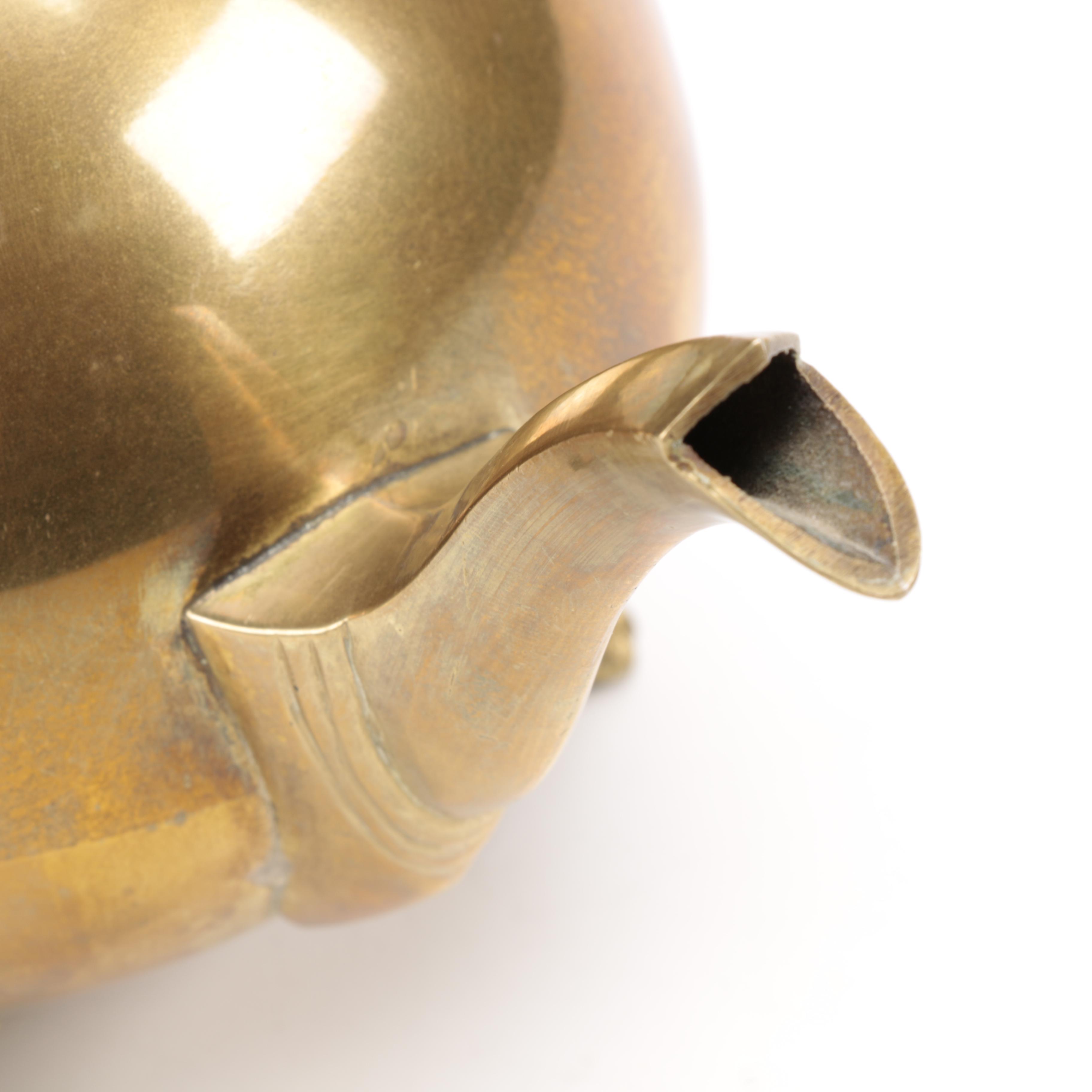 Indian Brass-Coated Teapot