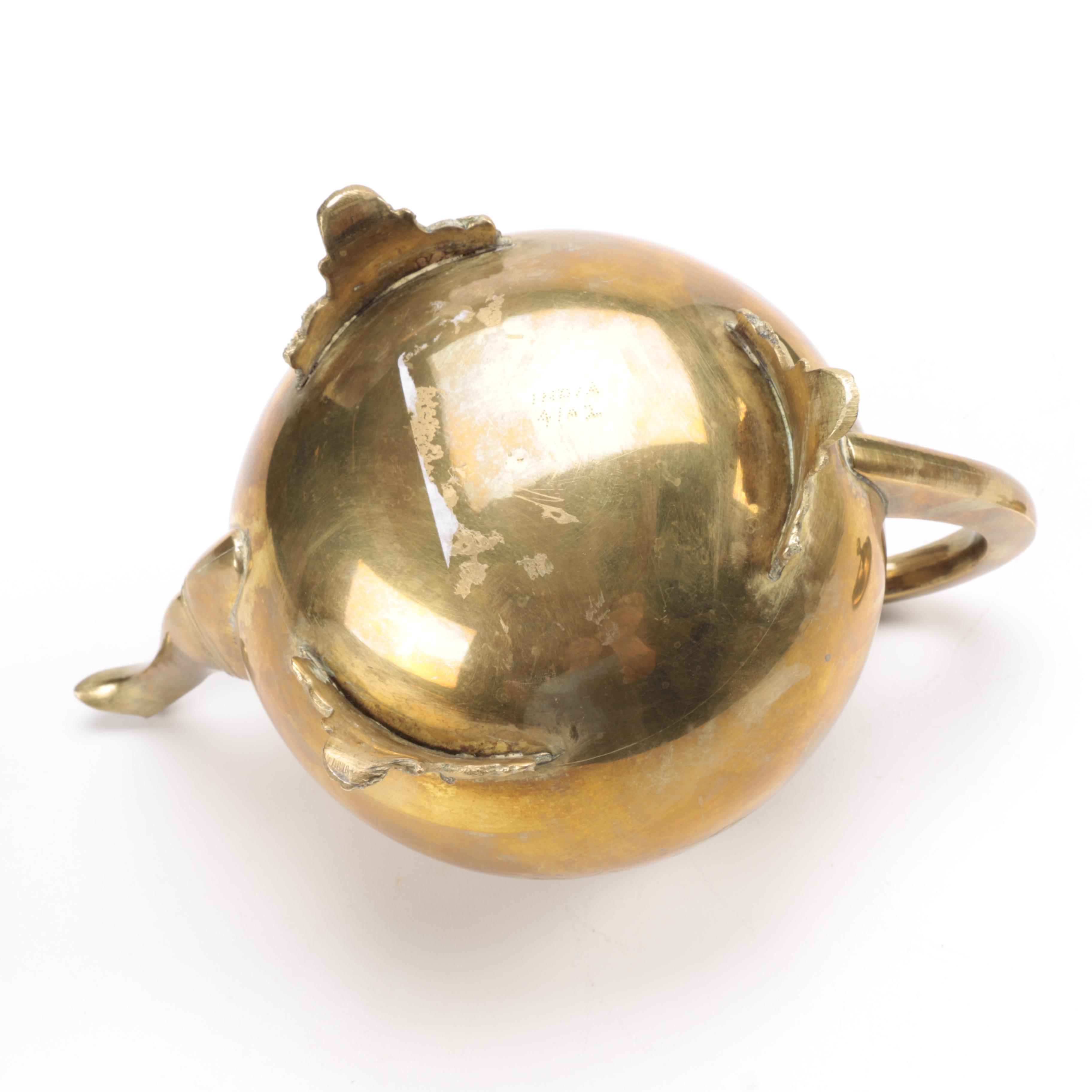 Indian Brass-Coated Teapot