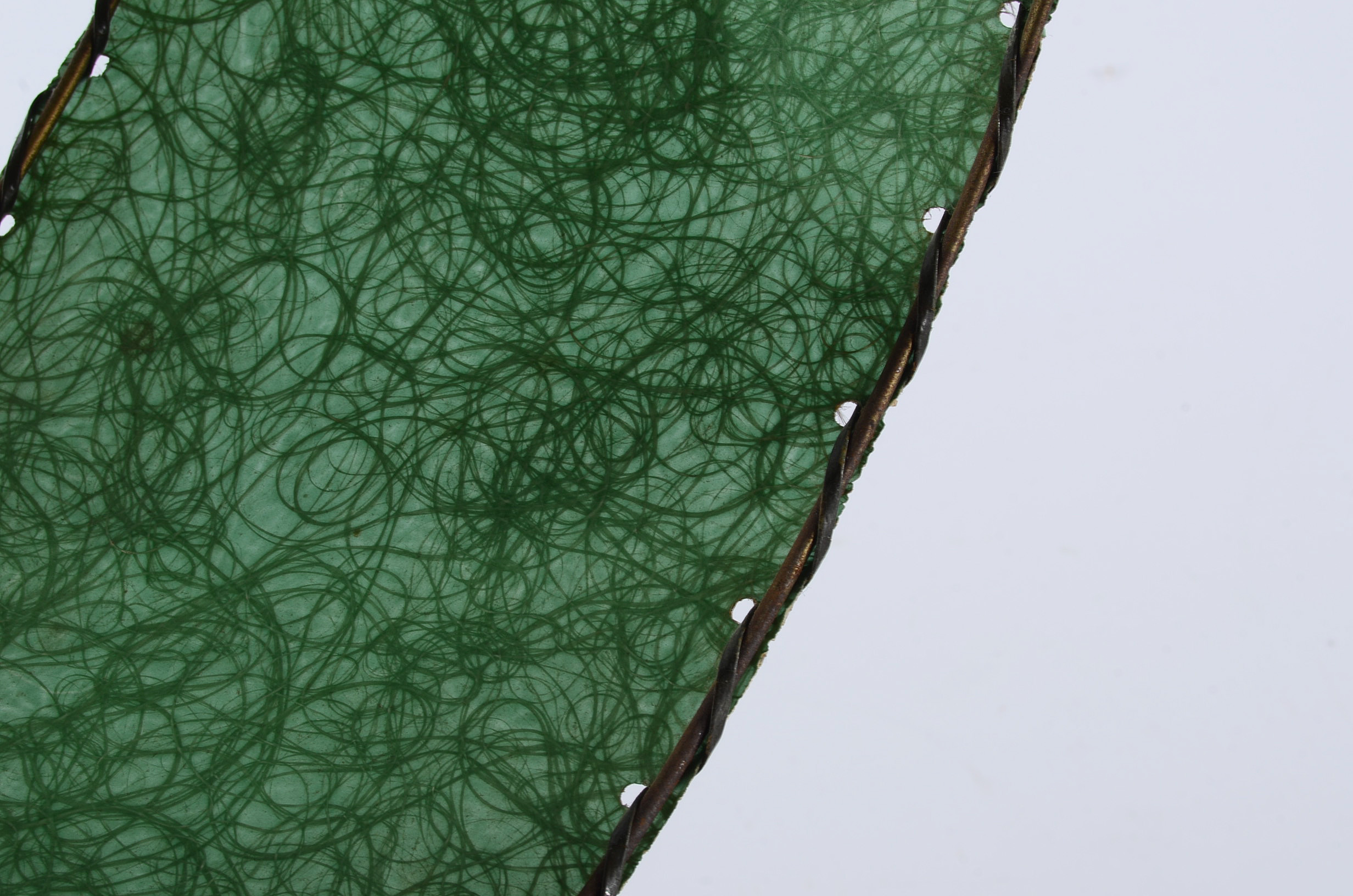 Vintage Green Fiberglass Lamp Shades