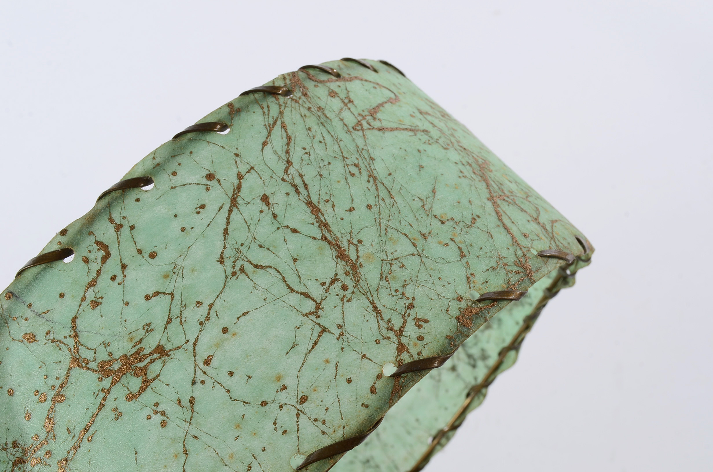 Vintage Green Fiberglass Lamp Shades