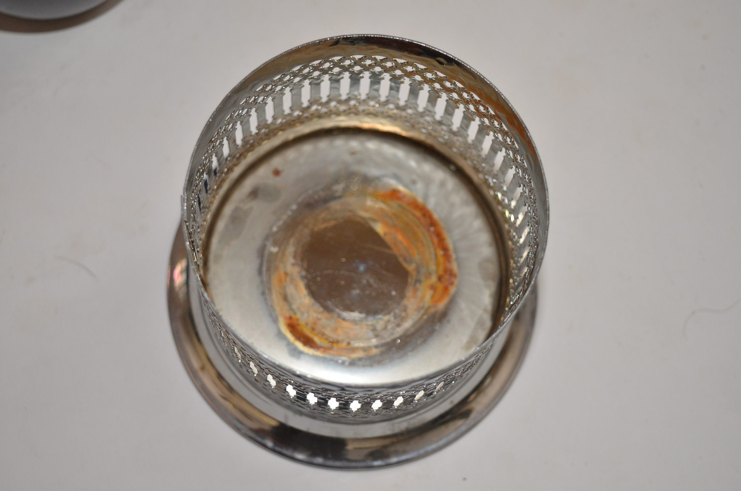 Cobalt Blue Glassware With Elephant Handle Console Bowl