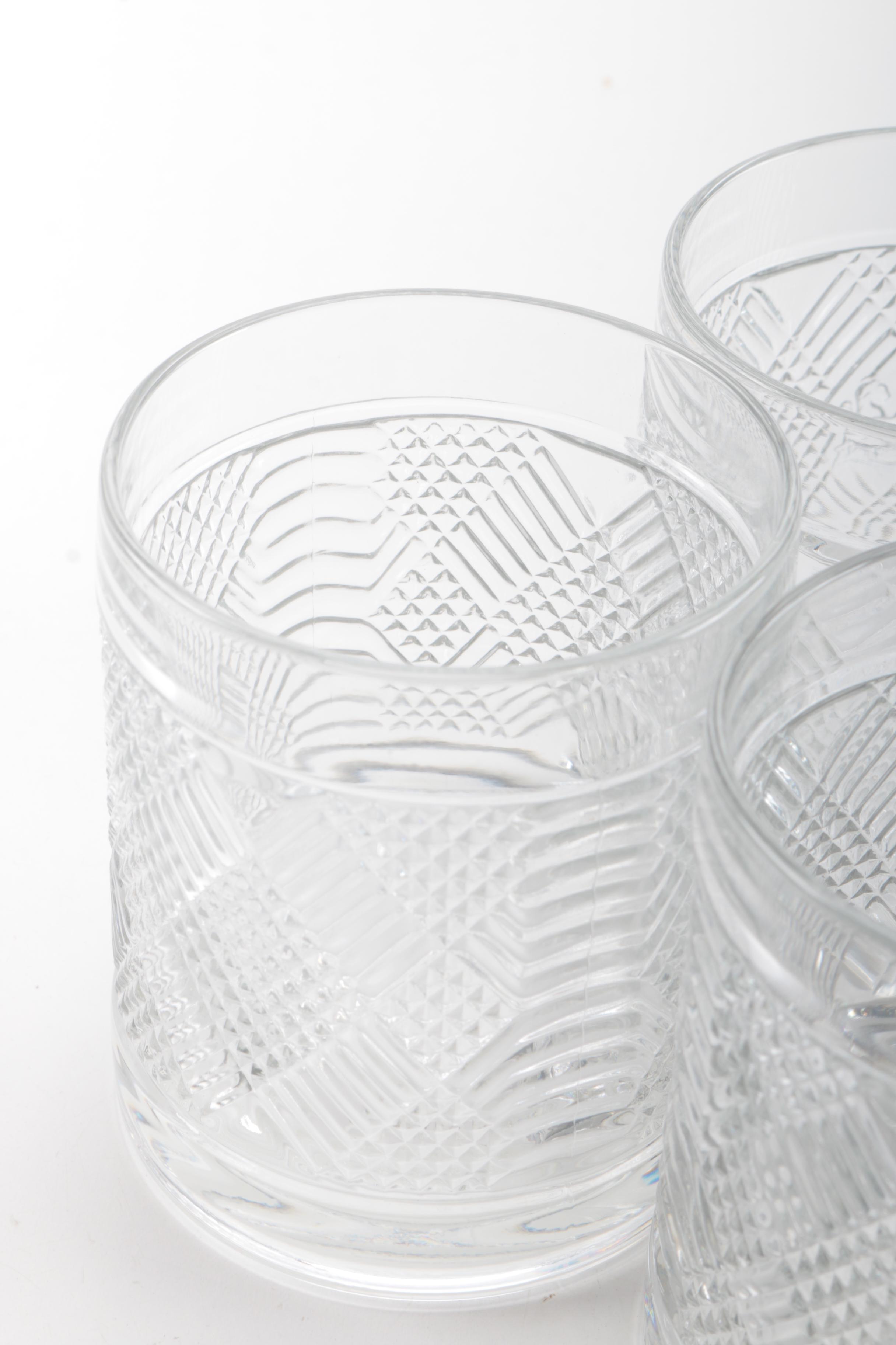 Ralph Lauren "Argyle" Crystal Old-Fashioned Glasses