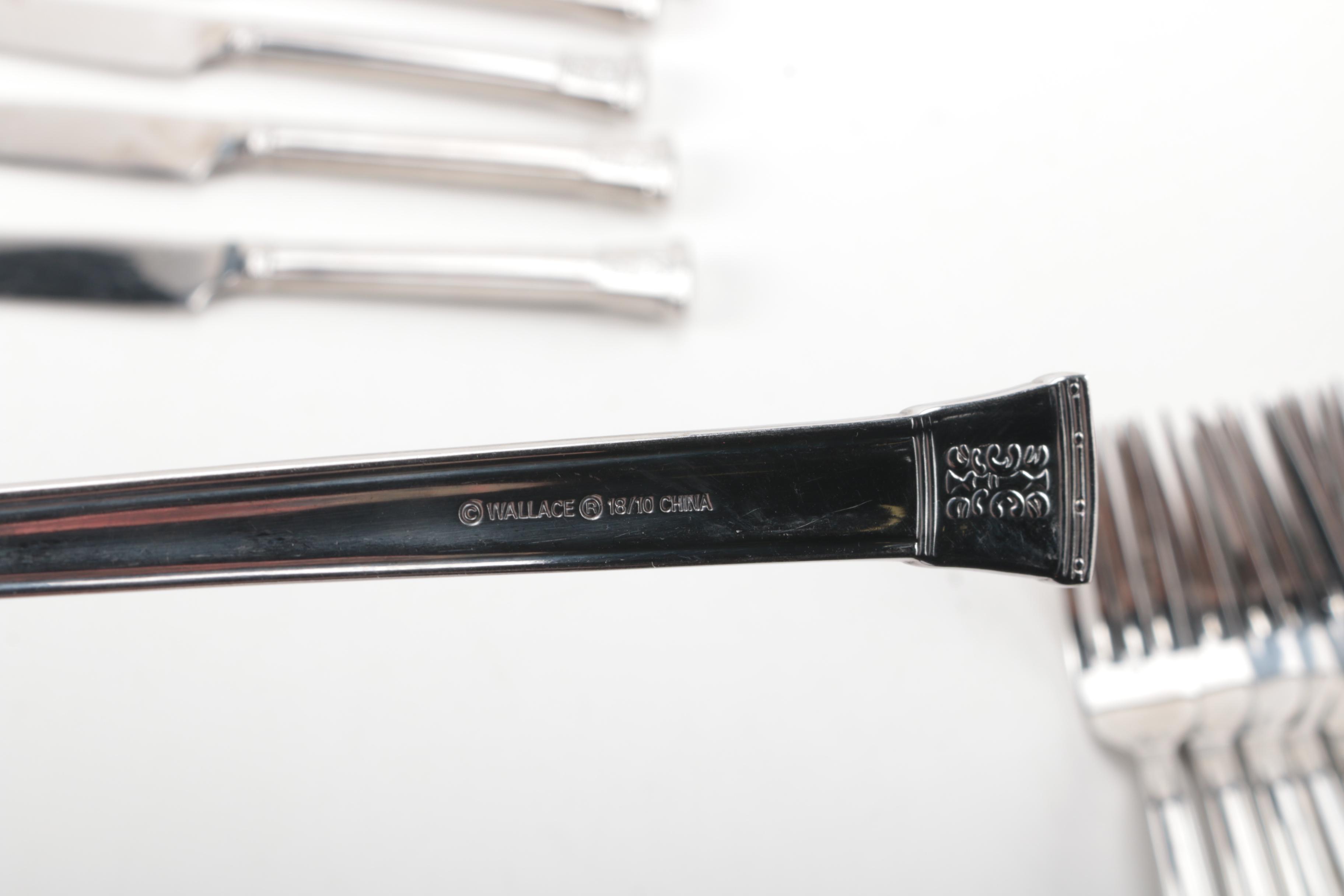 Wallace "Neo Classic" Stainless Steel Flatware Set