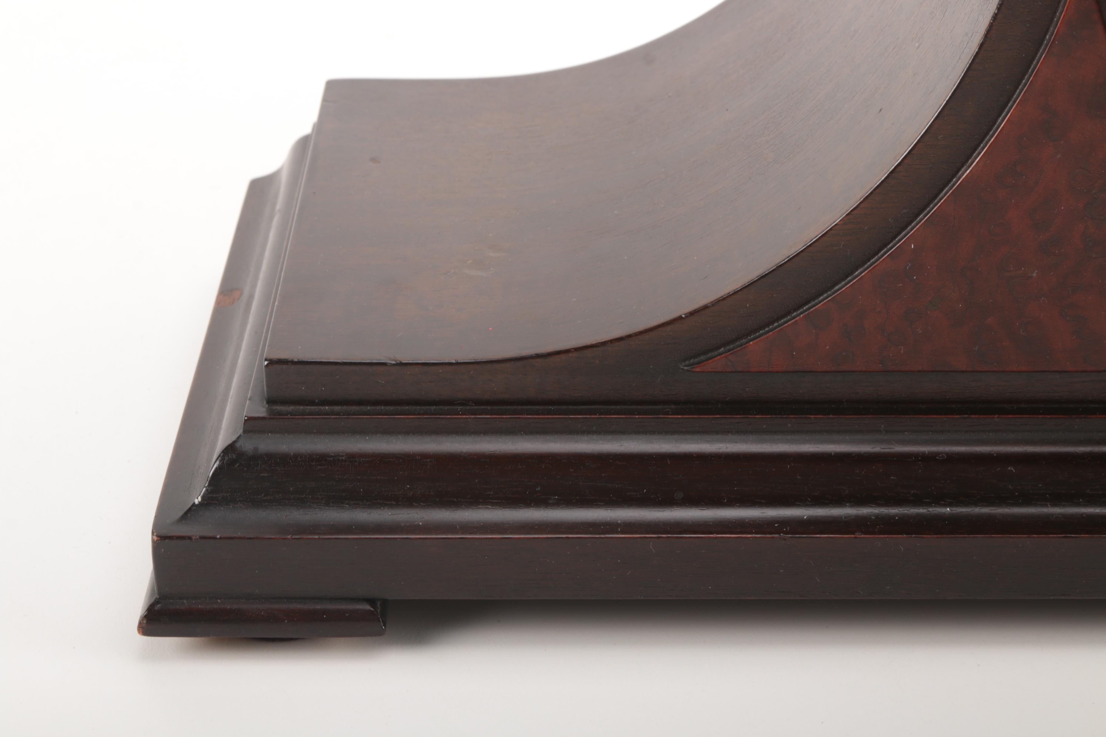 Herschede Wood Frame Desk Clock