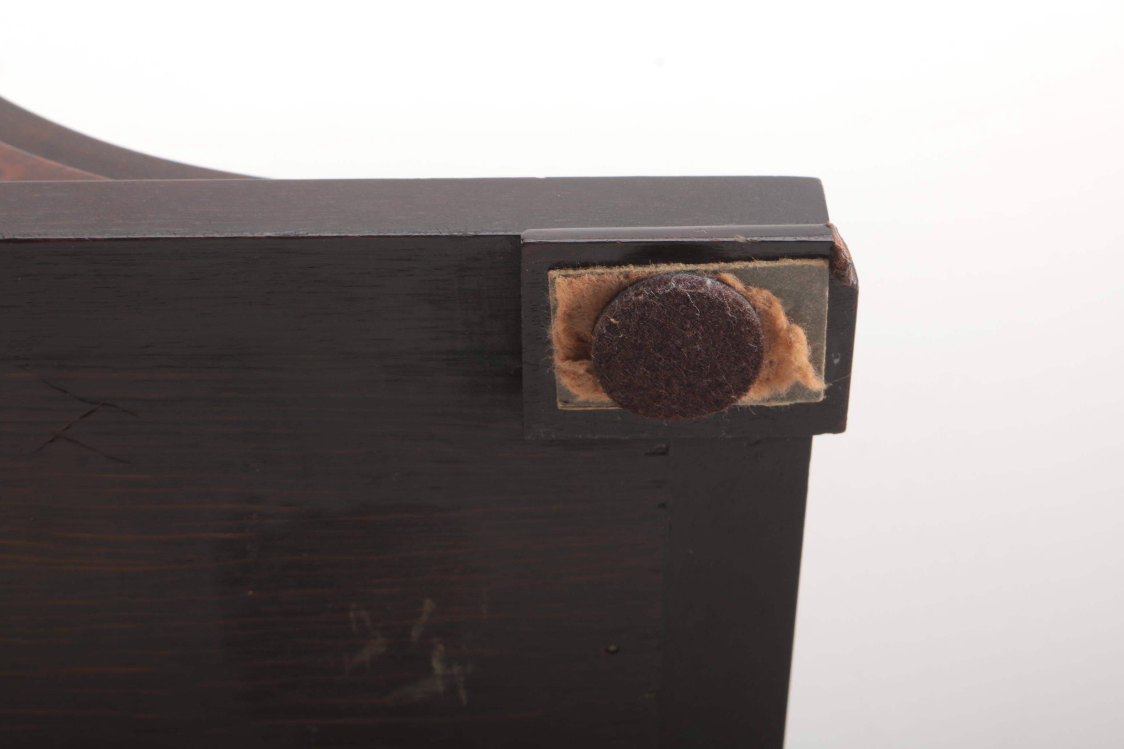 Herschede Wood Frame Desk Clock