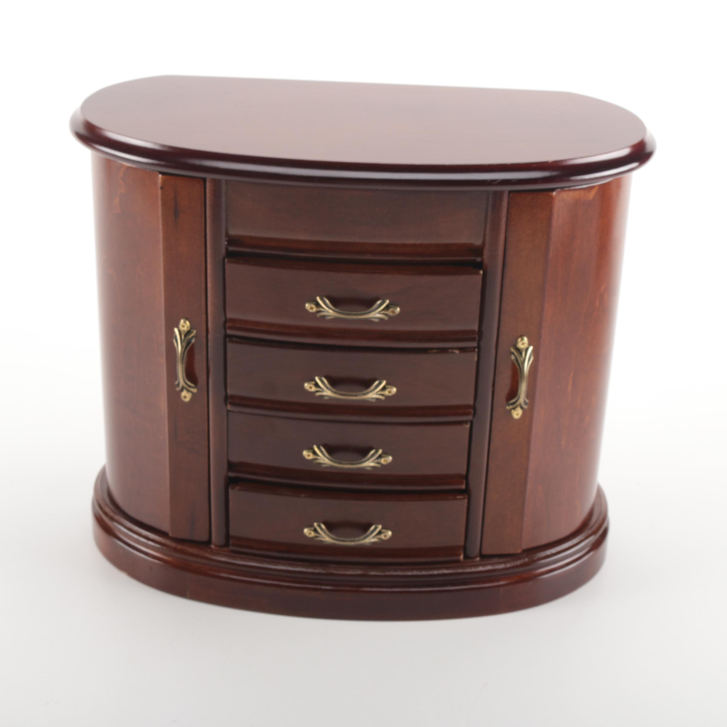 Mahogany Jewelry Chest