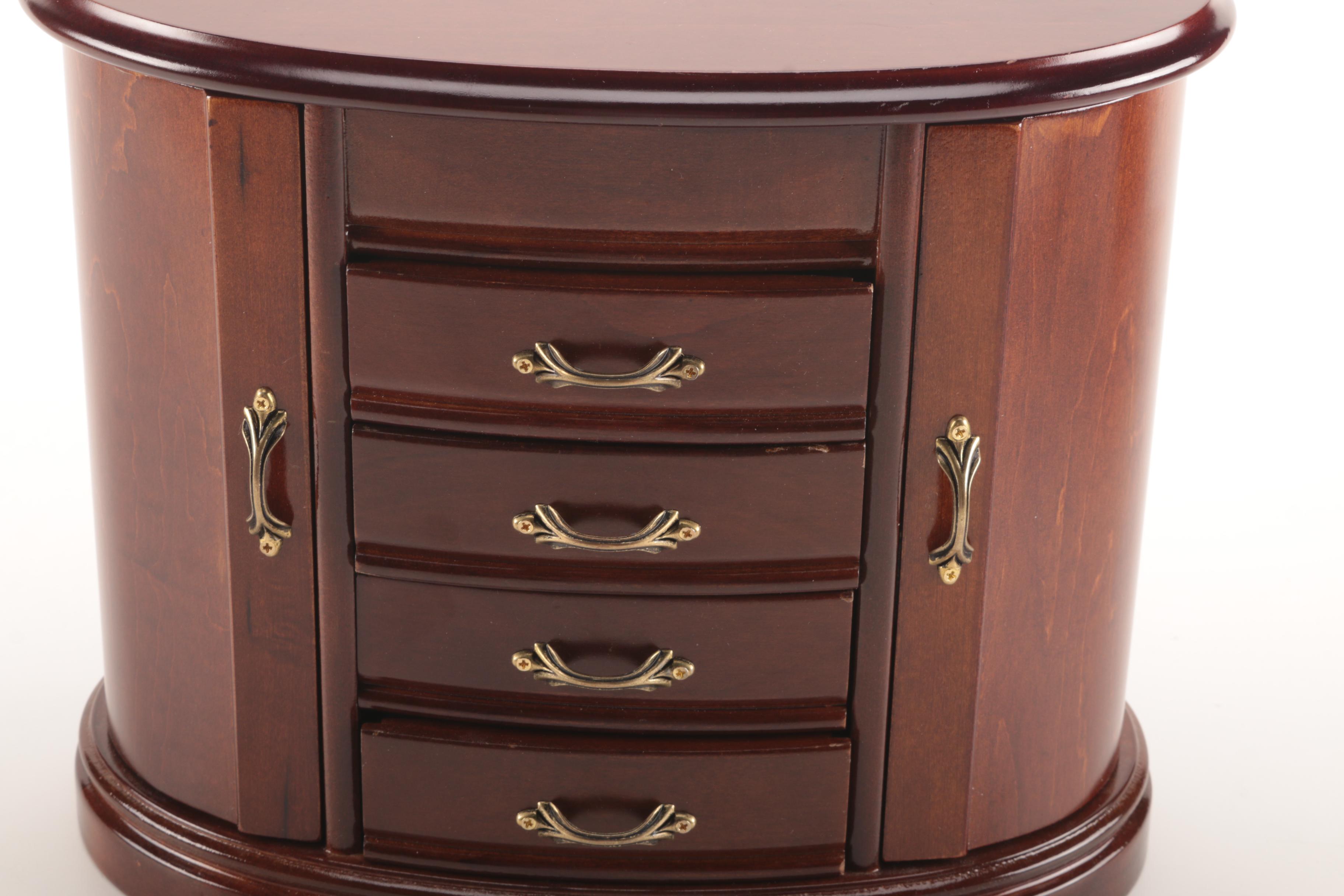 Mahogany Jewelry Chest