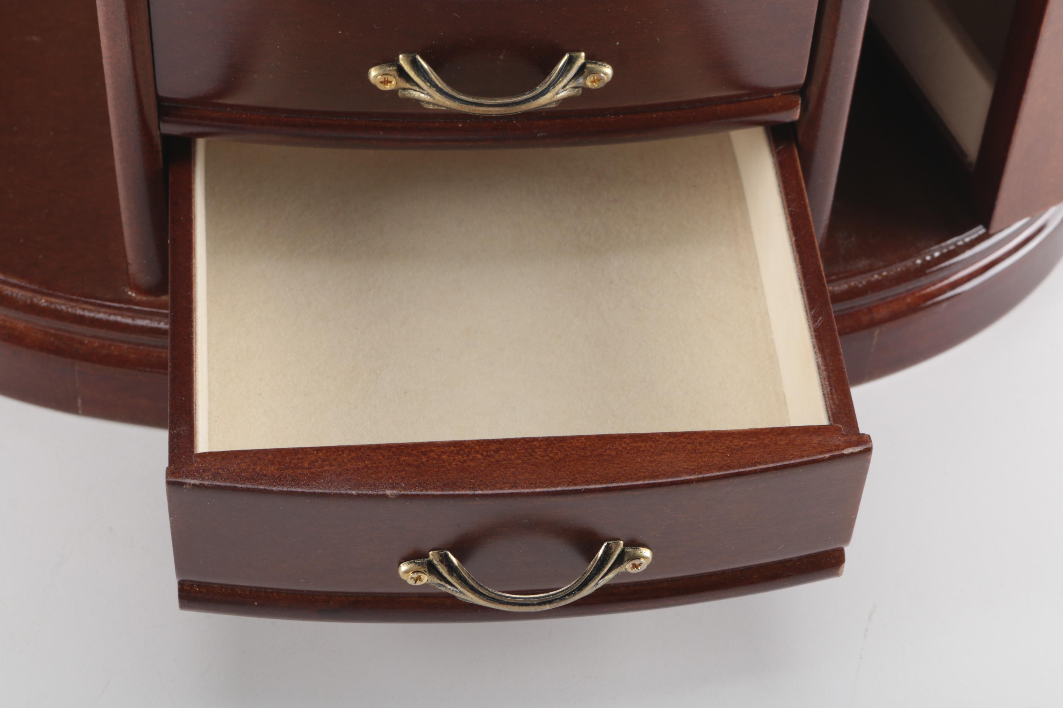 Mahogany Jewelry Chest