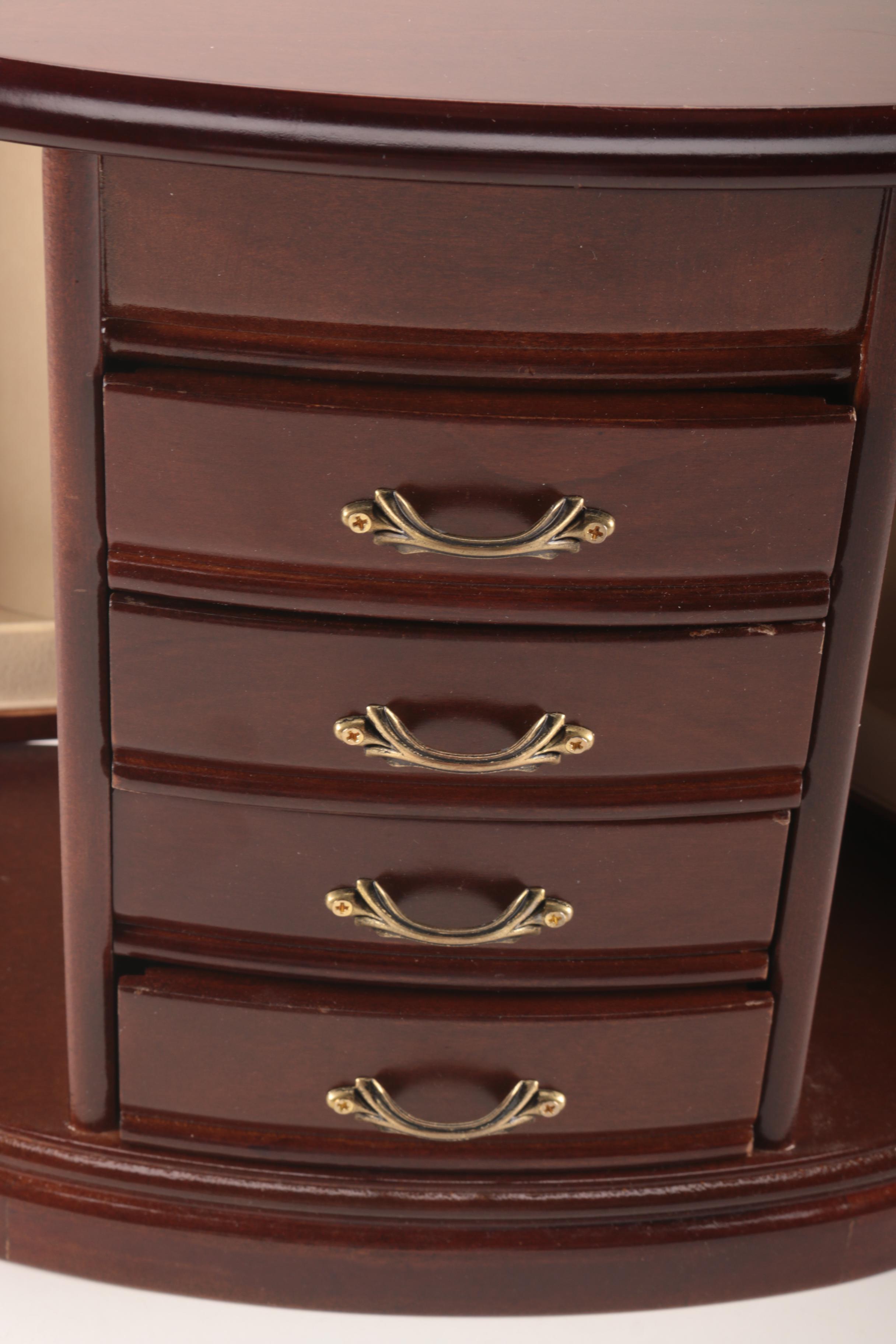 Mahogany Jewelry Chest
