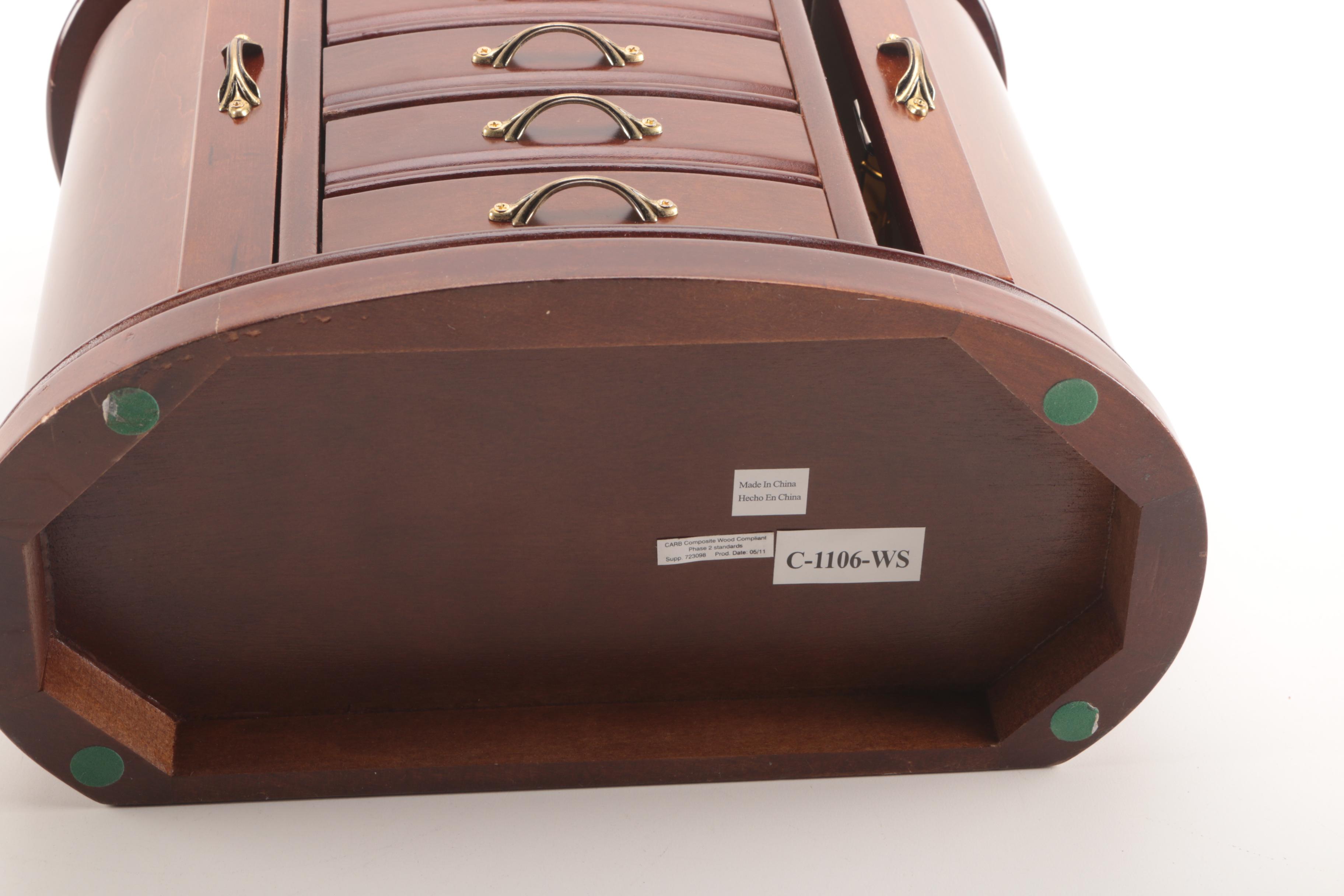 Mahogany Jewelry Chest