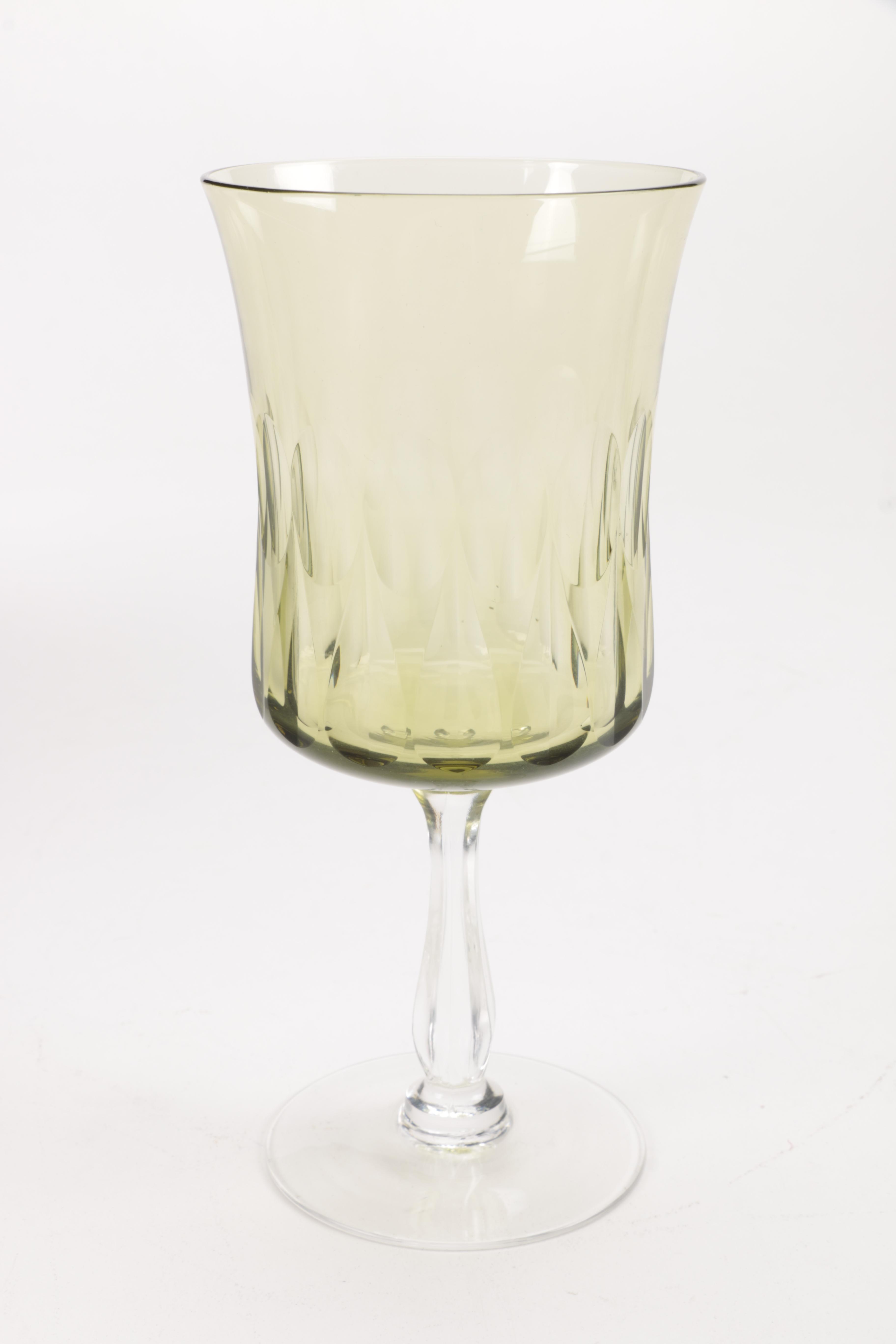 Vintage Noritake Green Glassware Circa 1974 - 1983