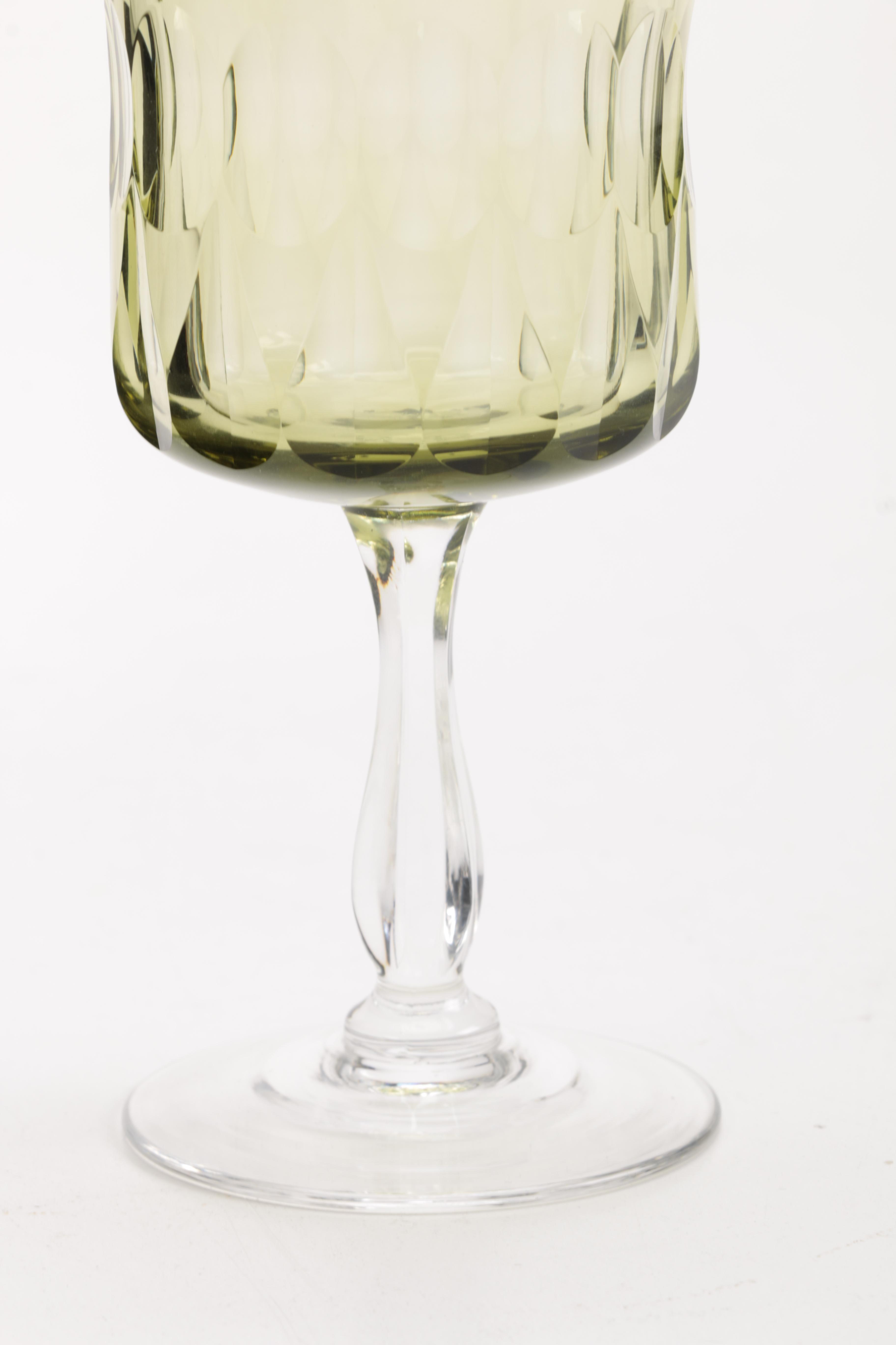 Vintage Noritake Green Glassware Circa 1974 - 1983