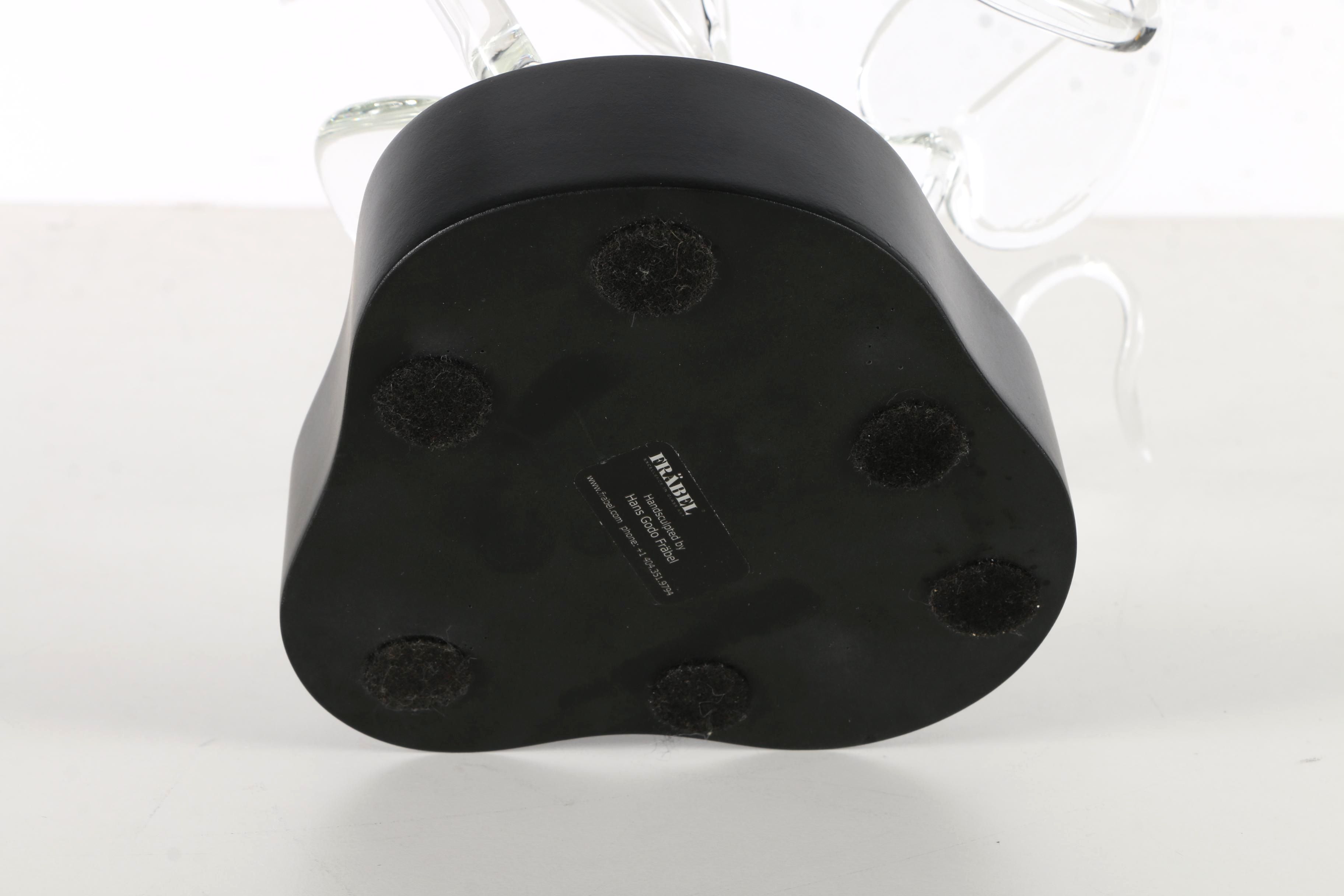 Frabel Studios Hans Godo Frabel Art Glass Sculpture of Flowers