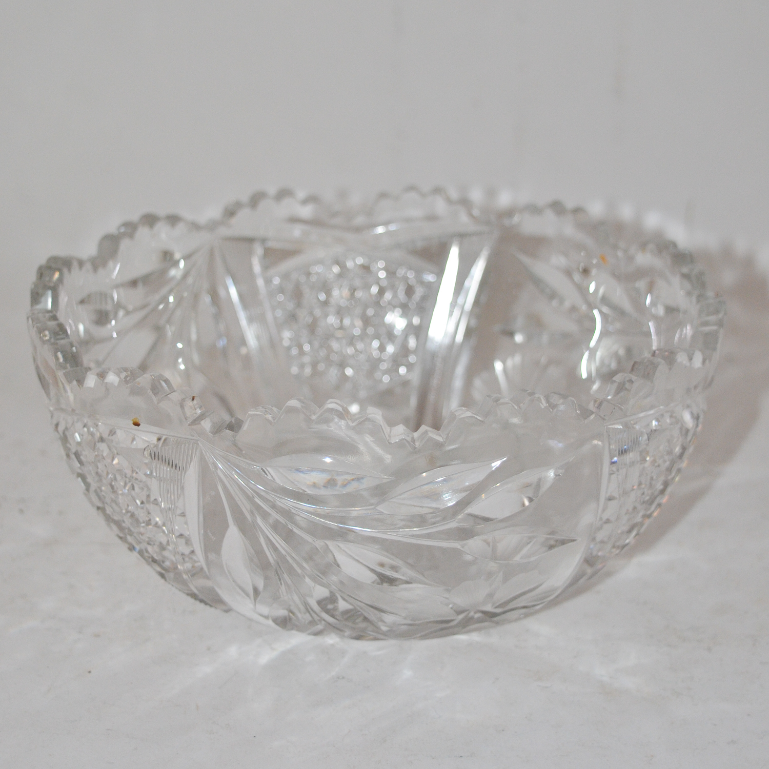 Antique Cut Glass Bowl
