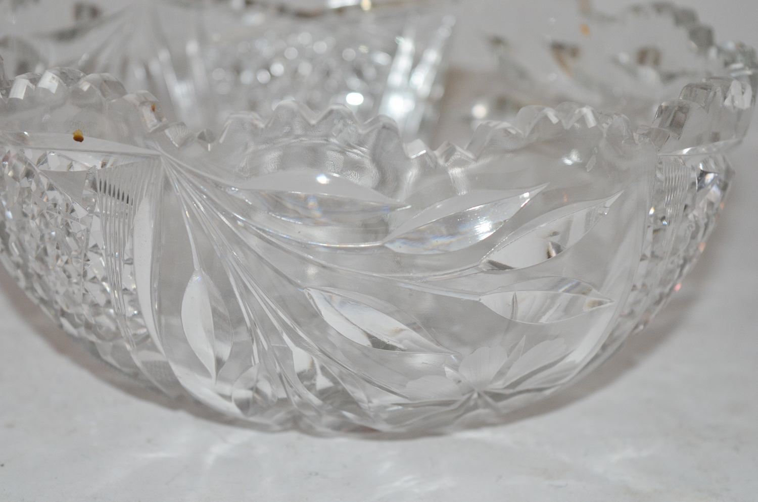 Antique Cut Glass Bowl
