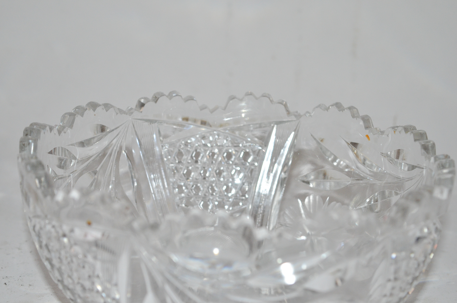 Antique Cut Glass Bowl