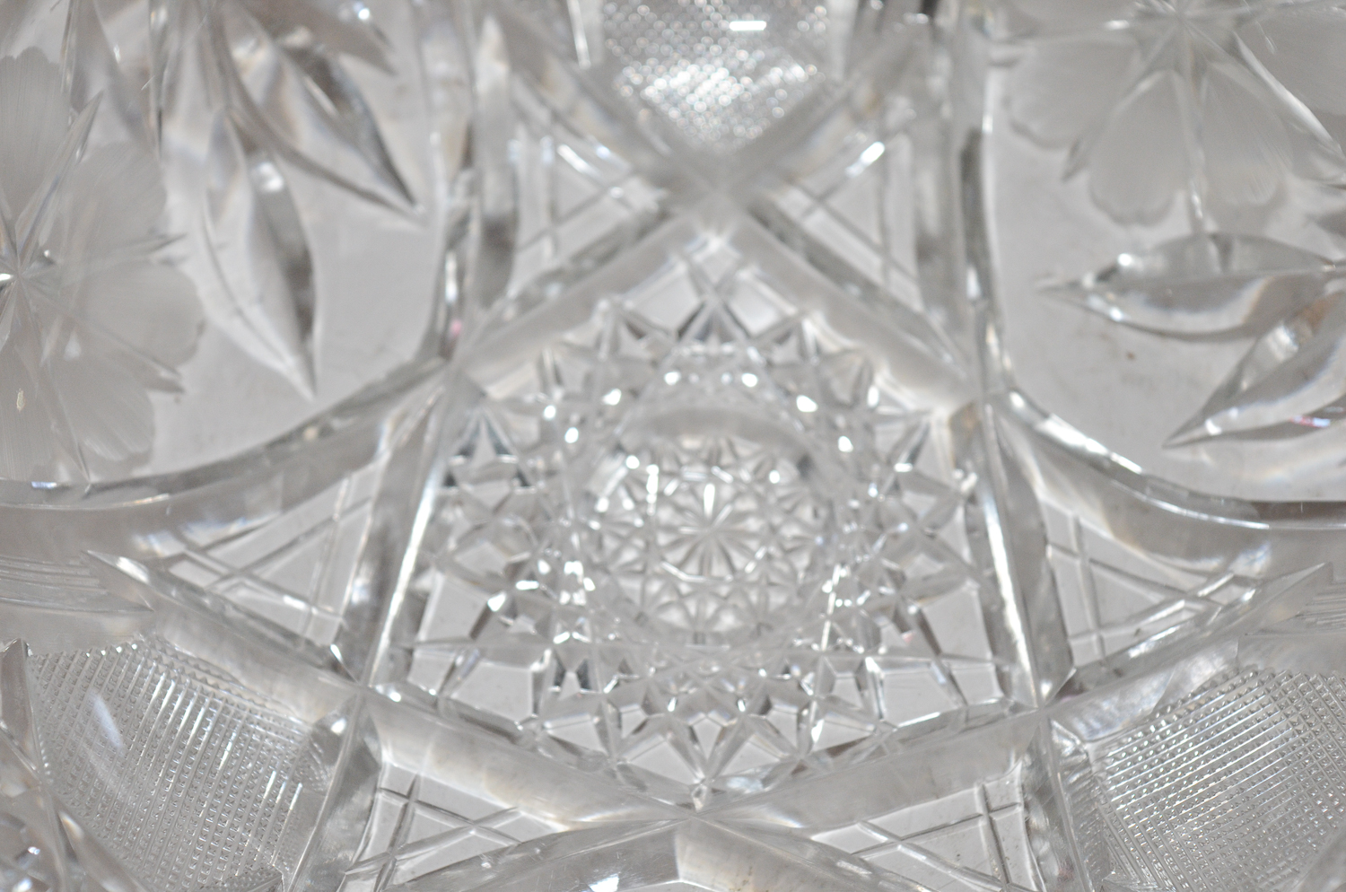 Antique Cut Glass Bowl