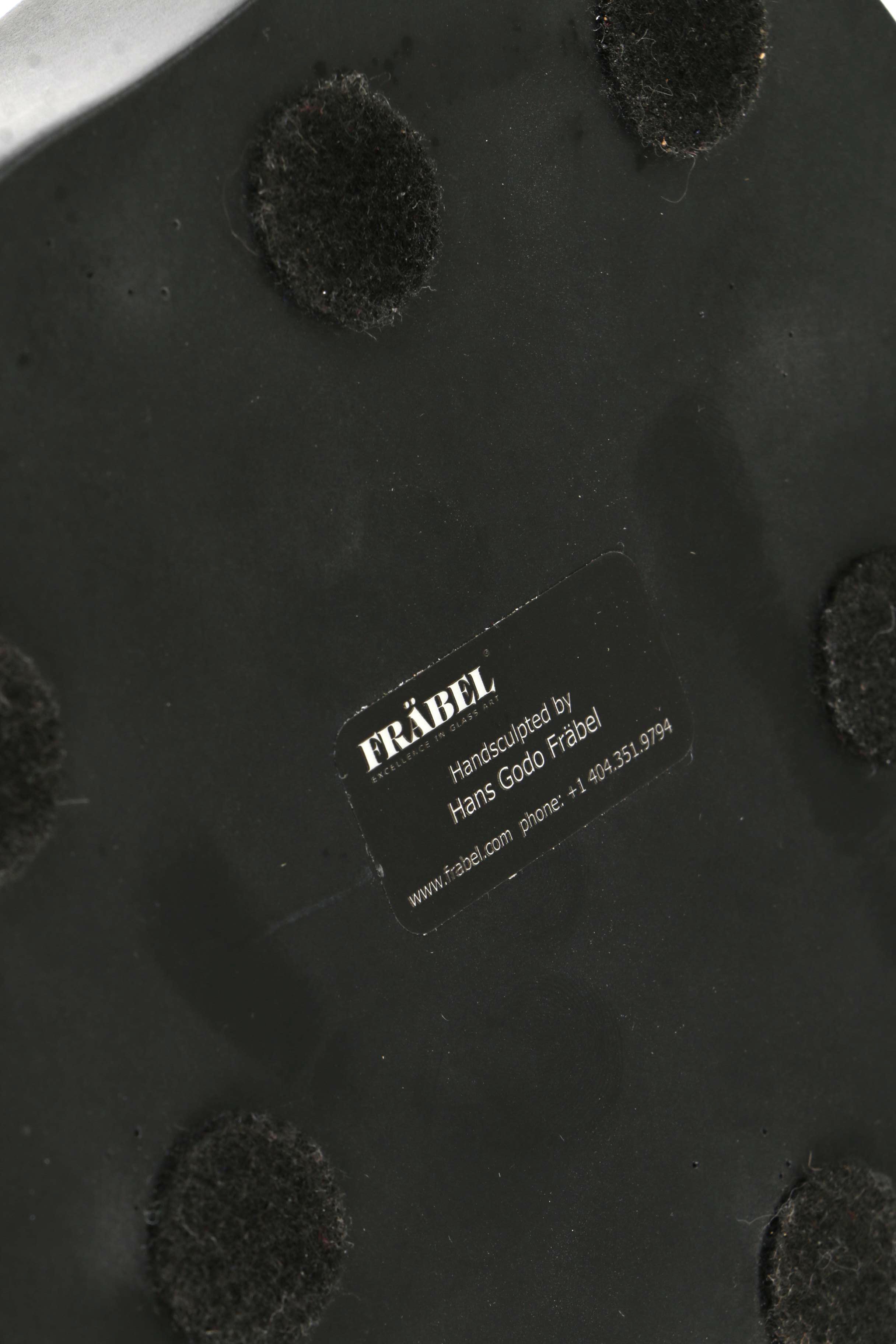 Frabel Studios Hans Godo Frabel Art Glass Sculpture of Flowers