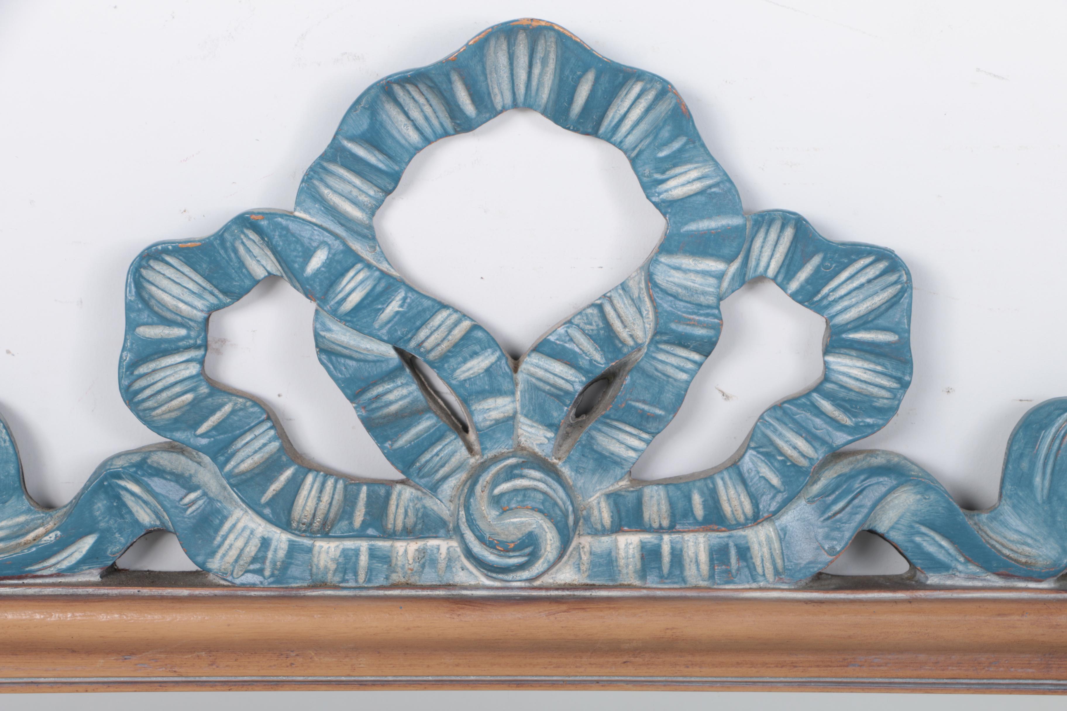 Vintage Hollywood Regency "Ribbon" Wall Mirror