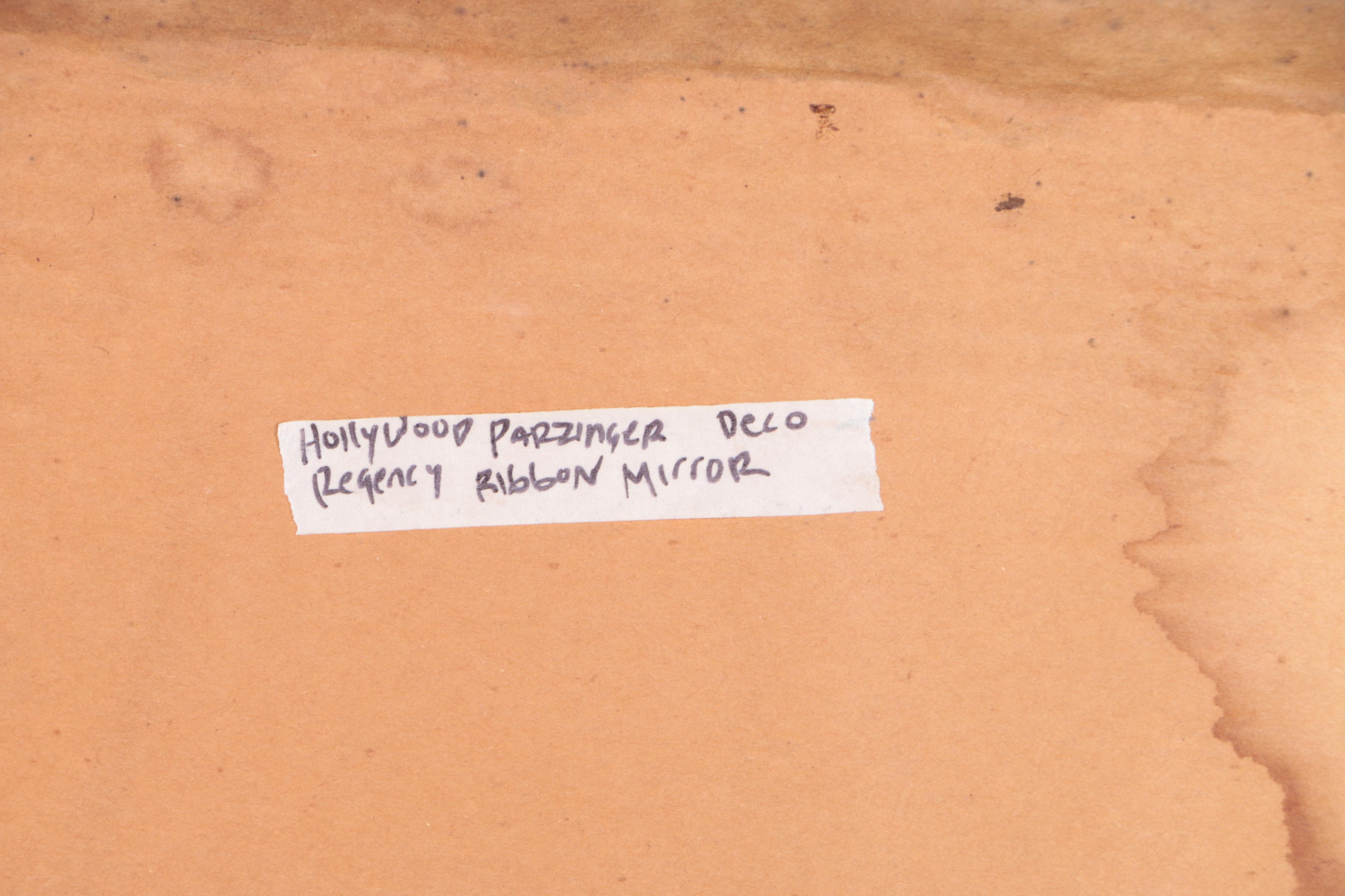 Vintage Hollywood Regency "Ribbon" Wall Mirror