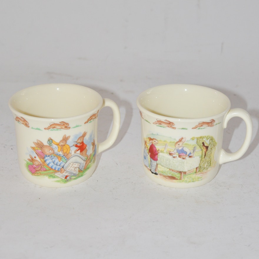 1988 Royal Doulton Bone China Bunnykins Mugs