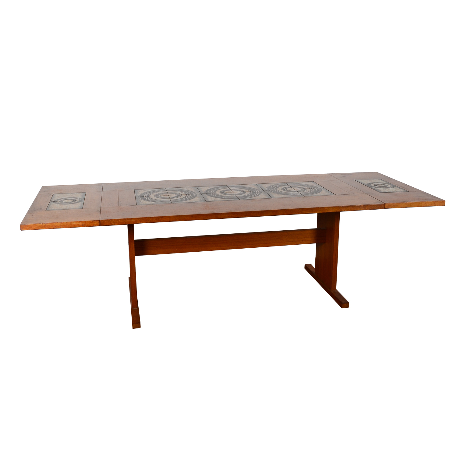 Danish Modern Tile Top Dining Table by Gangso Mobler