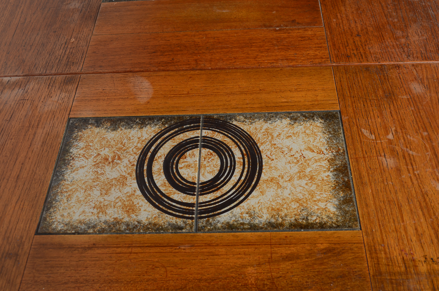 Danish Modern Tile Top Dining Table by Gangso Mobler