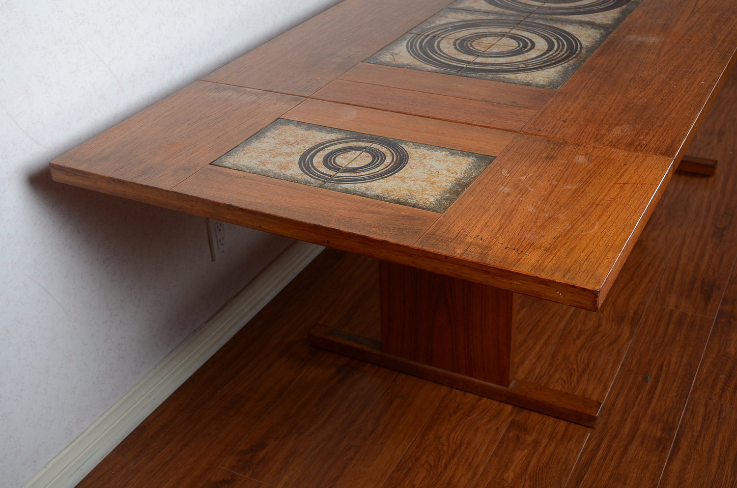 Danish Modern Tile Top Dining Table by Gangso Mobler