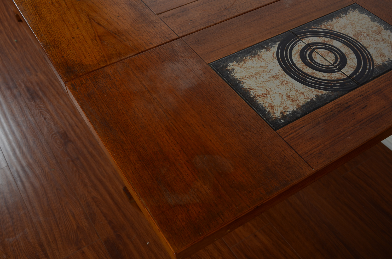 Danish Modern Tile Top Dining Table by Gangso Mobler