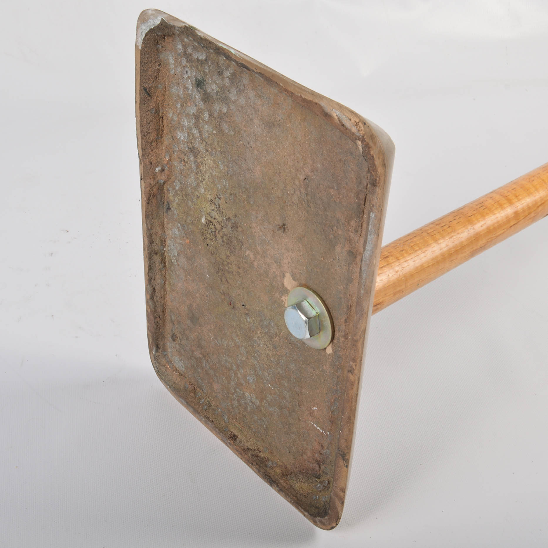 Vintage Figural Animal Head Brass and Wood Hearth Tools