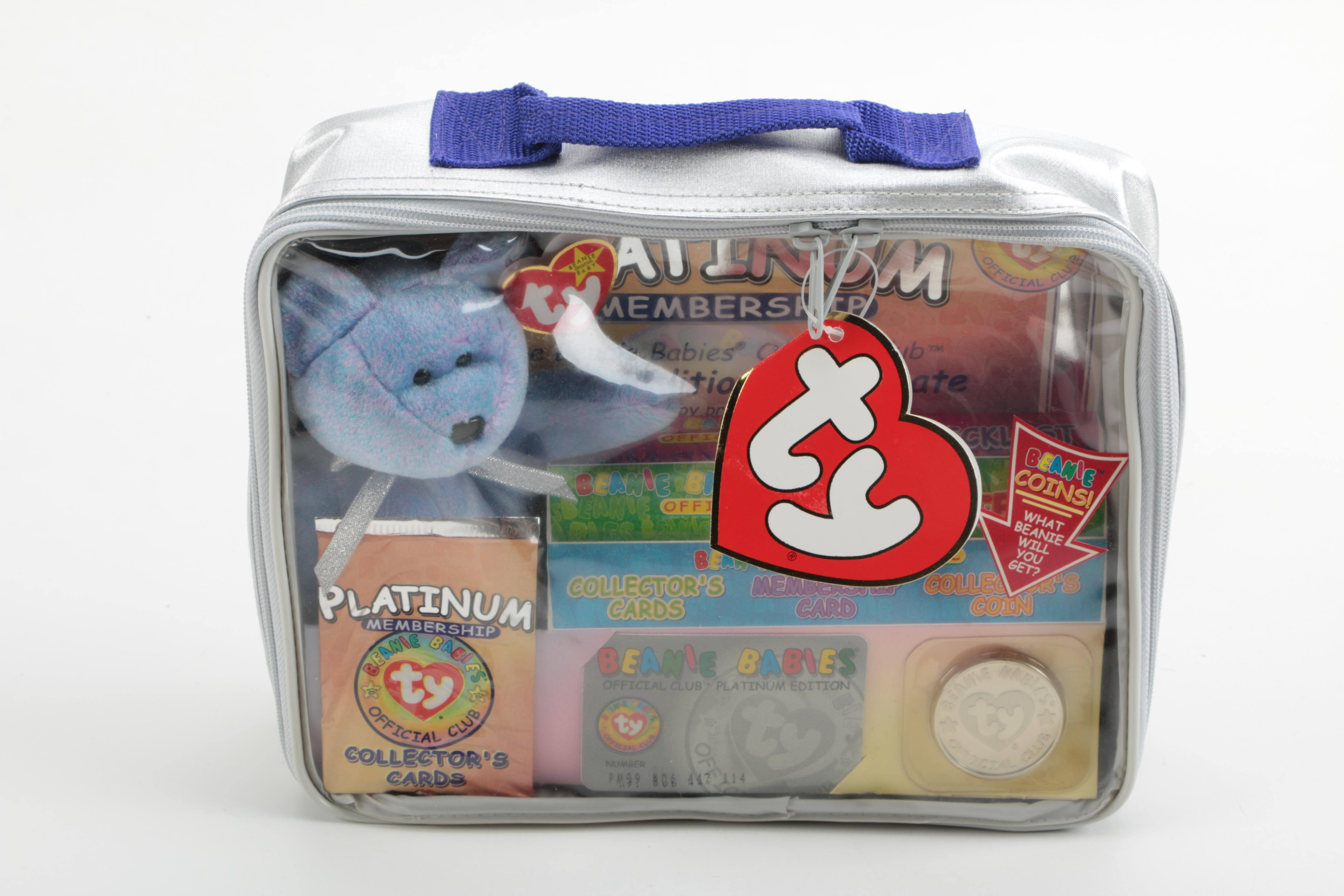 TY Beanie Babies Including Official Club Platinum Edition