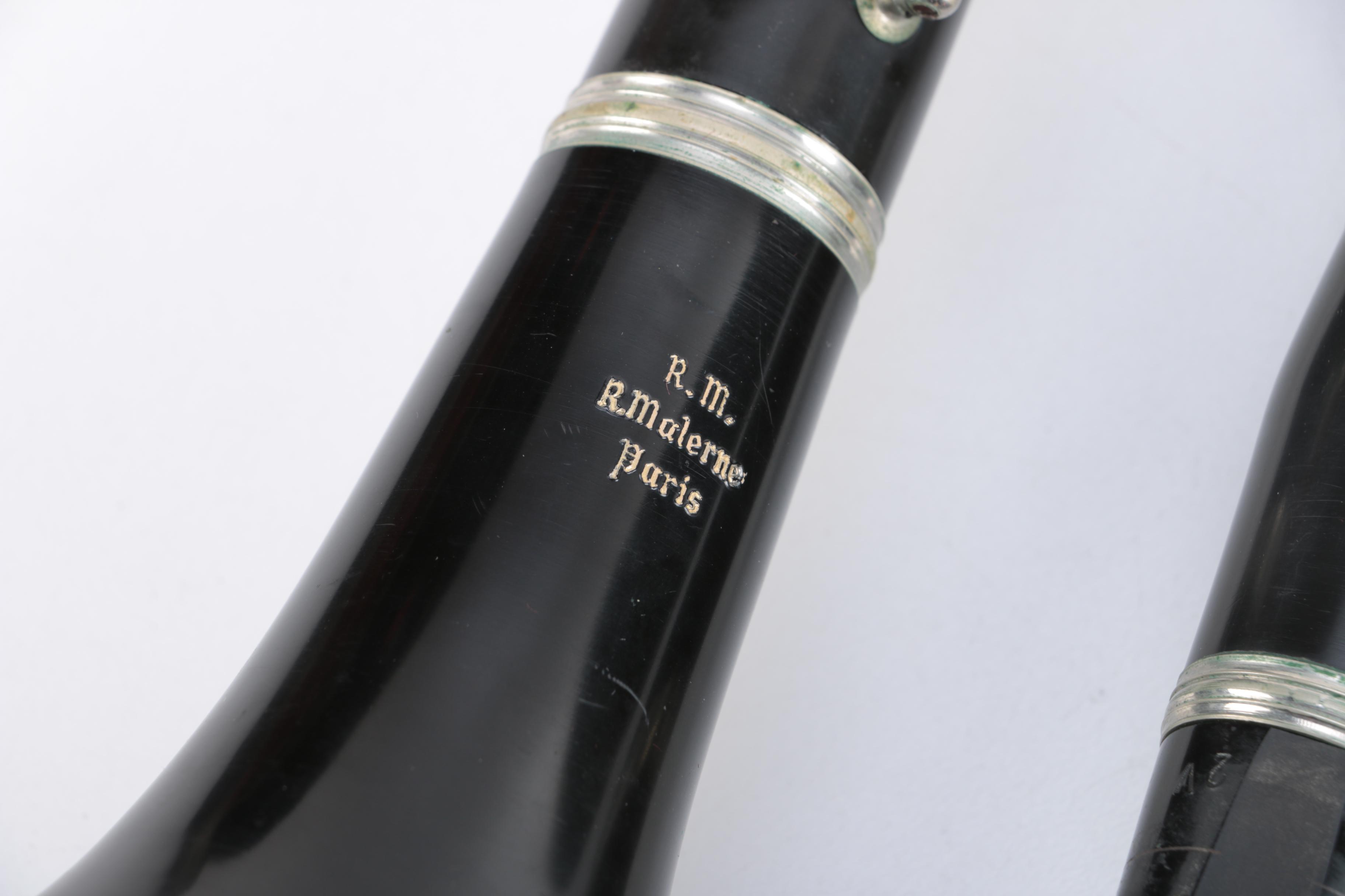 Vintage R.M. R. Malerne Paris B Flat Clarinet With Case