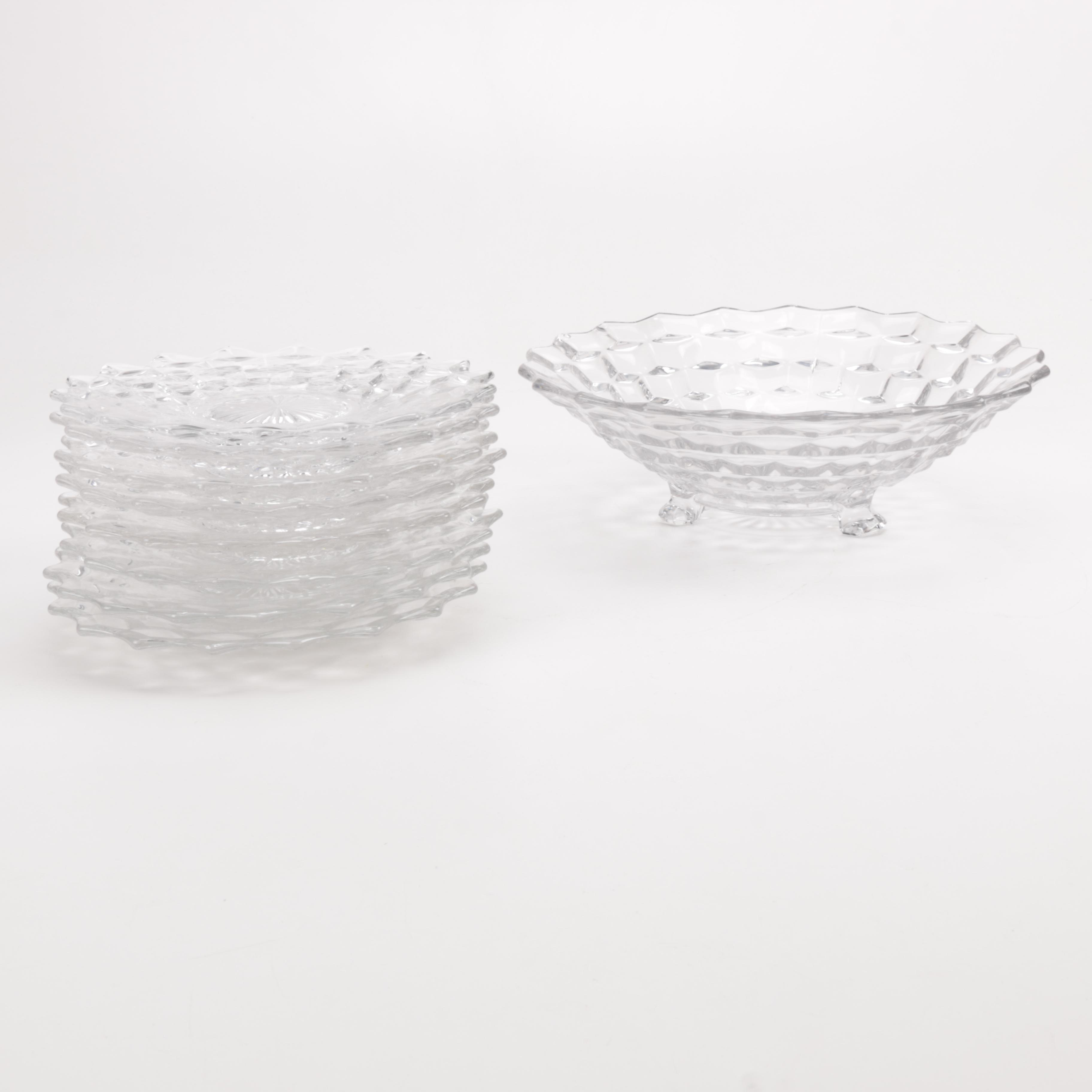 Fostoria "American Clear" Dessert Plates