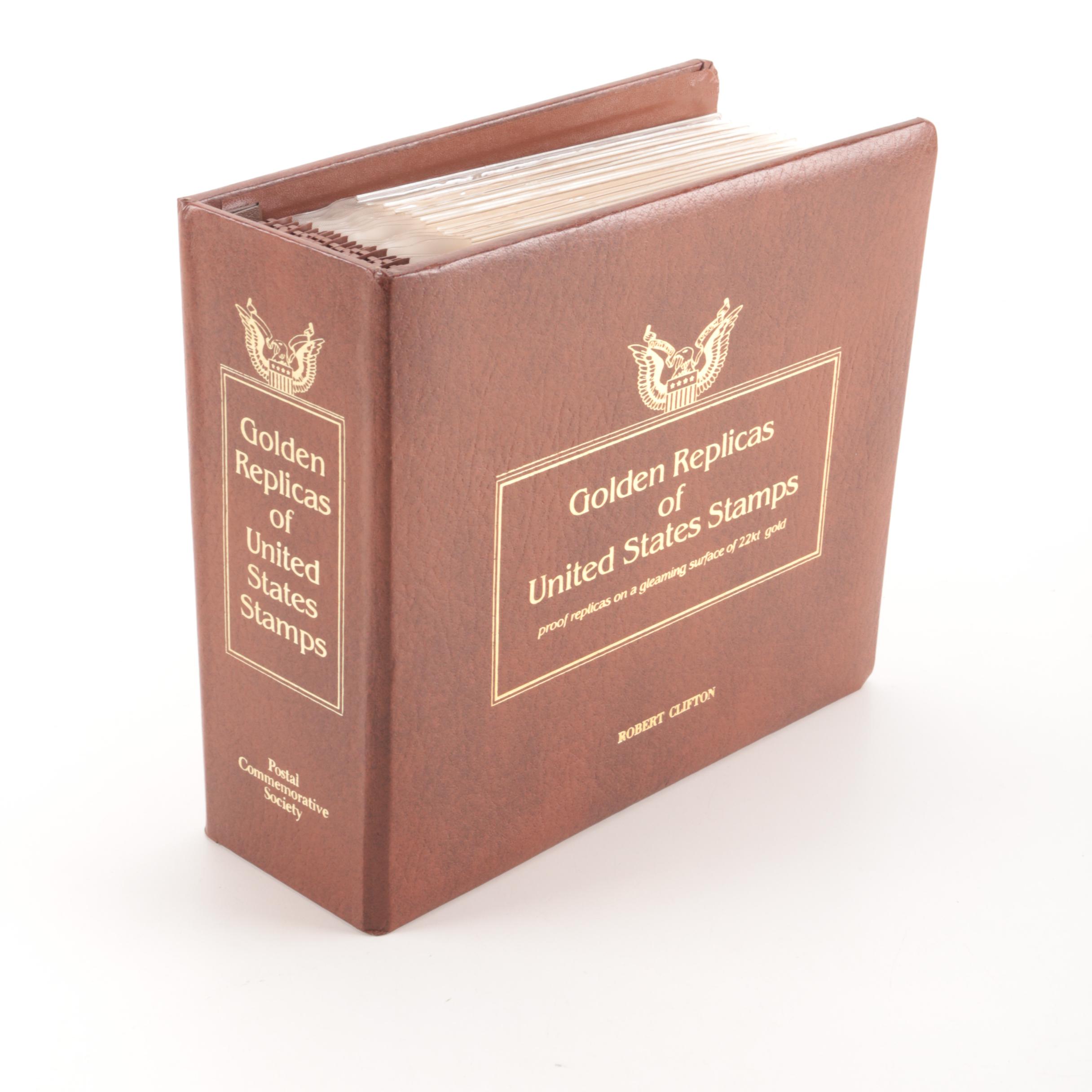 22K Gold Replicas of United States Postage Stamps