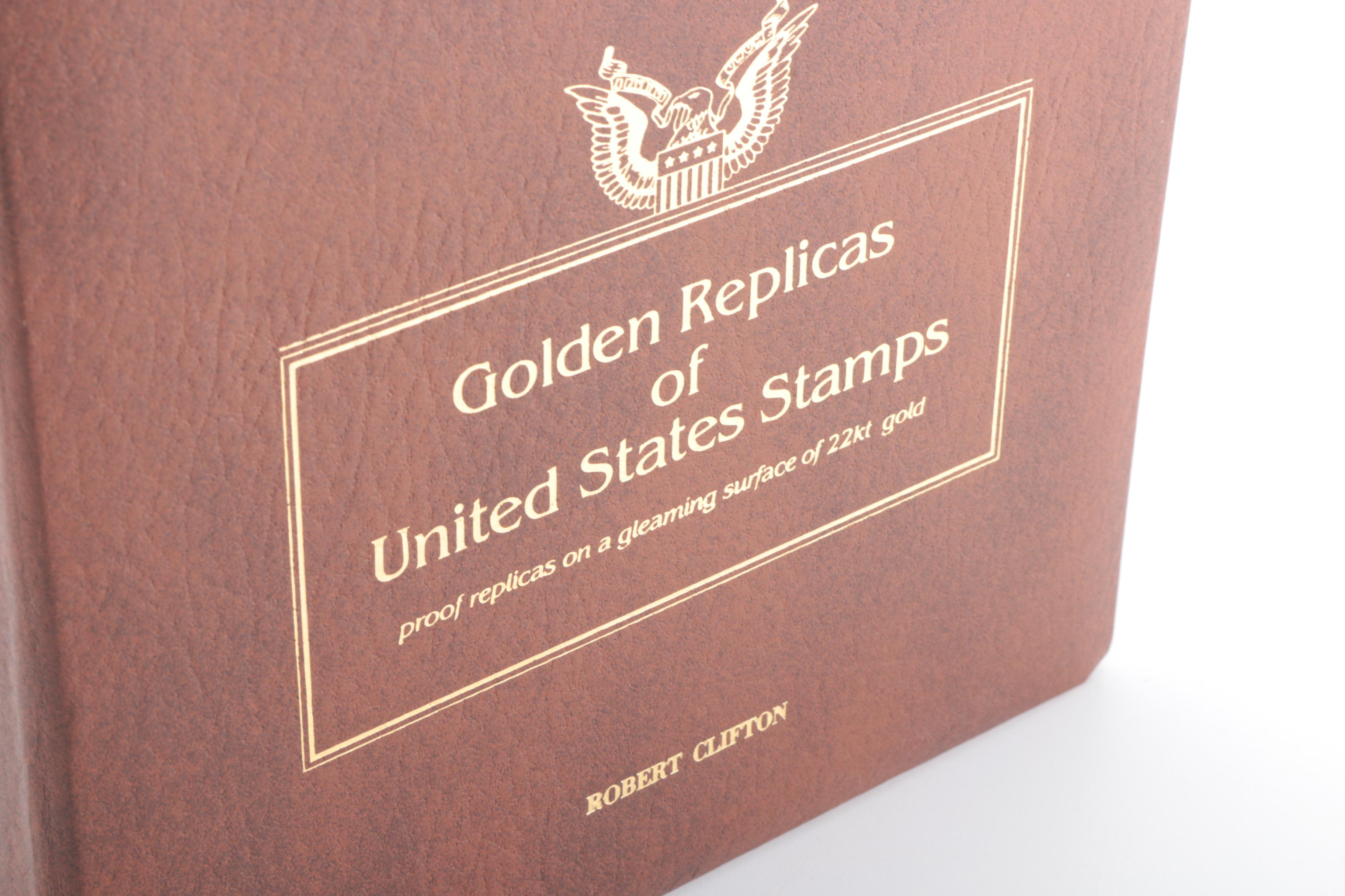 22K Gold Replicas of United States Postage Stamps