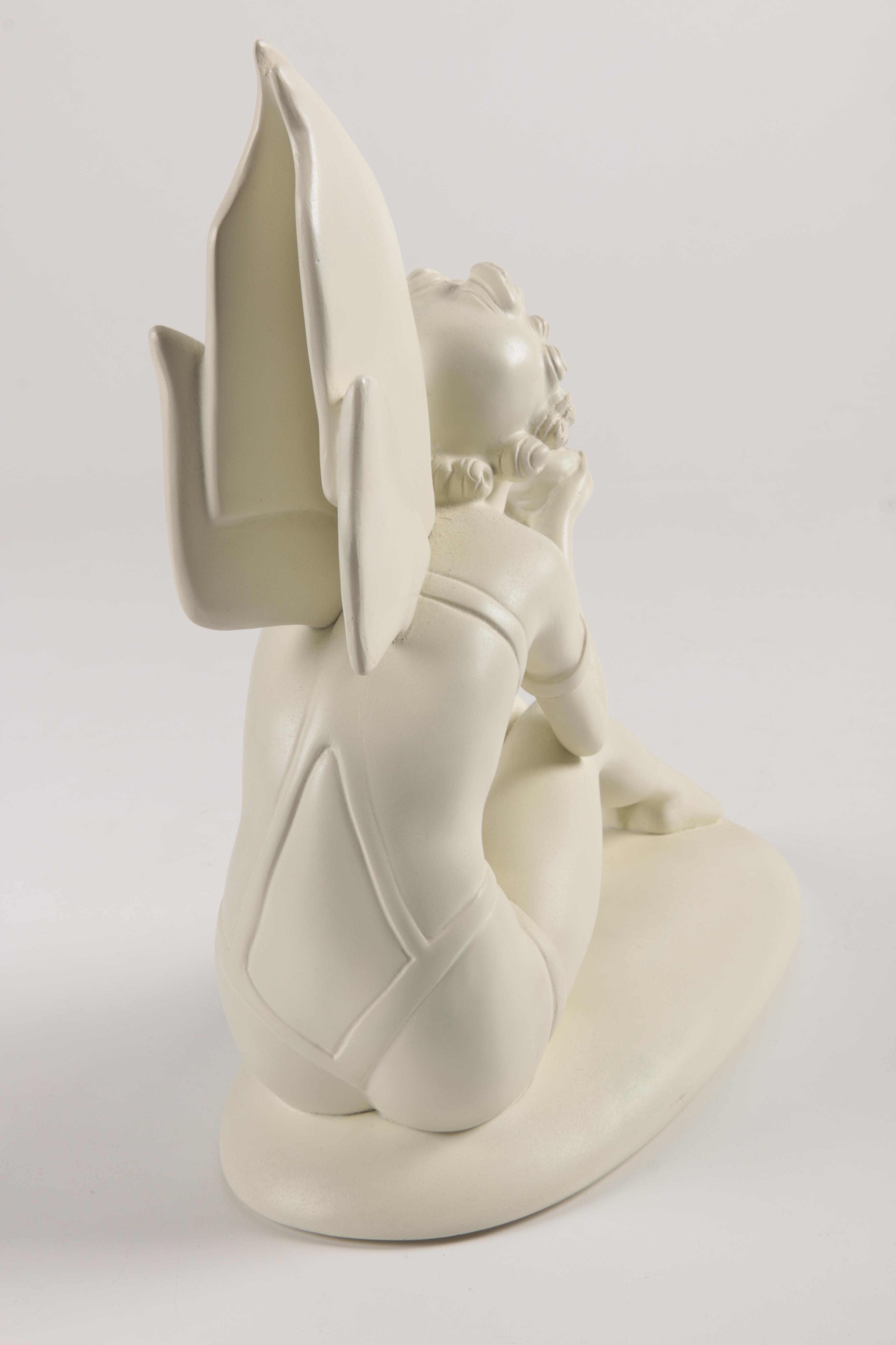 Handmade Resin Figurine of Fairy with Birdlings