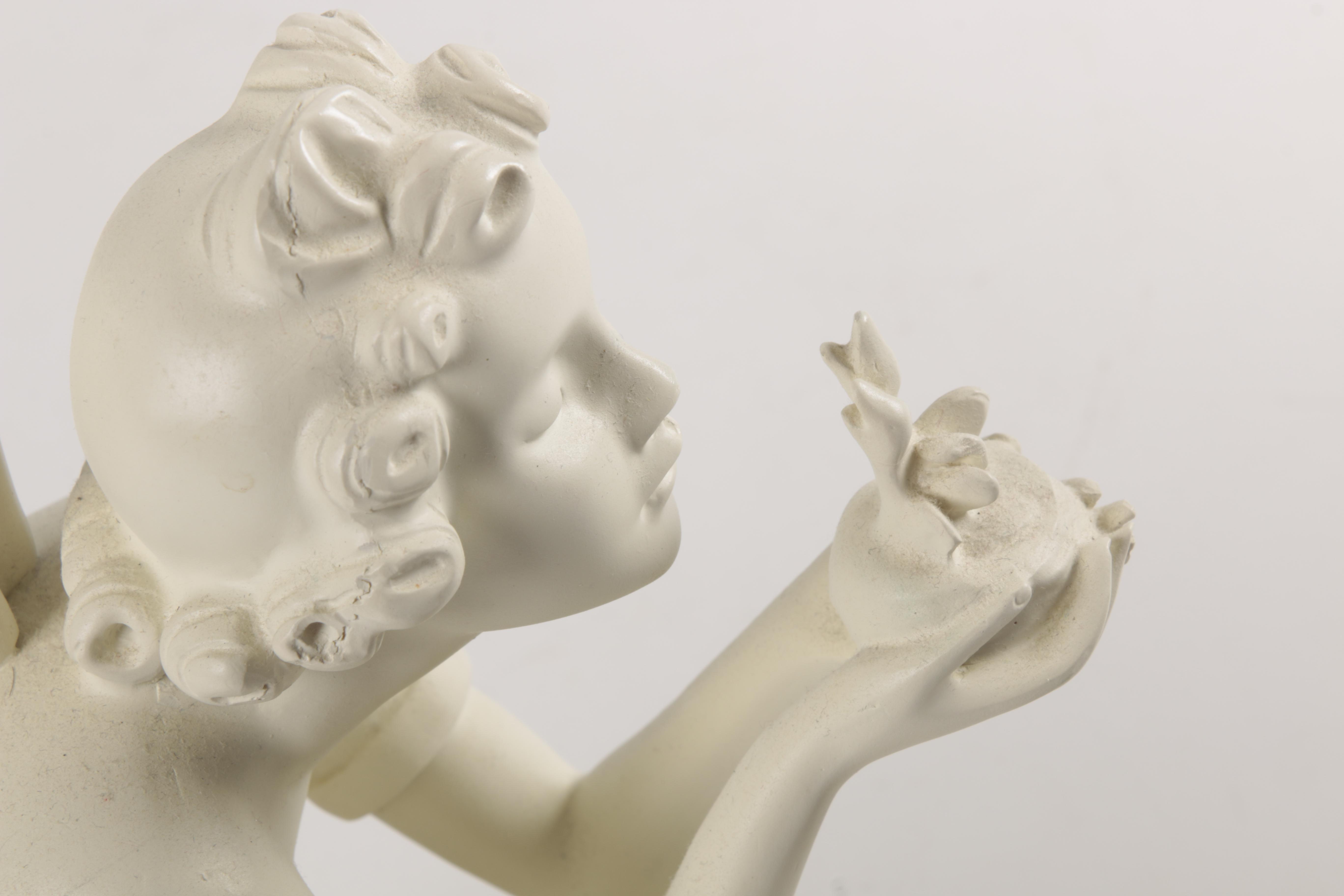 Handmade Resin Figurine of Fairy with Birdlings