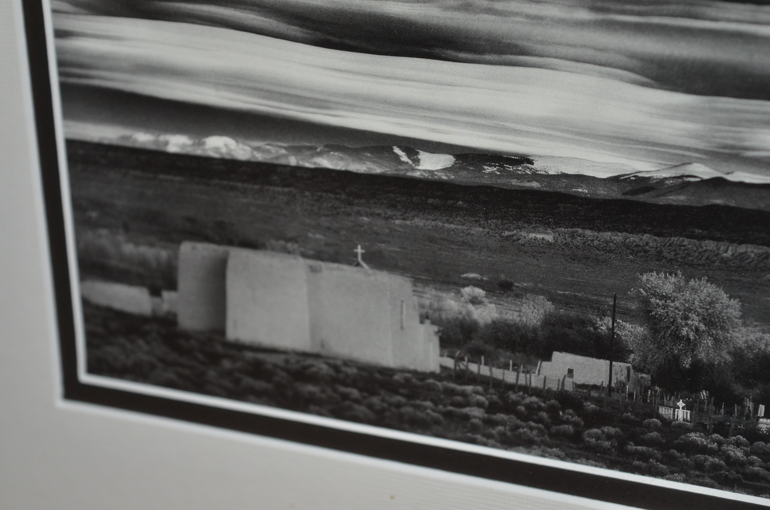 Ansel Adams Framed Photograph Reprint "Moonrise, Hernandez, New Mexico"