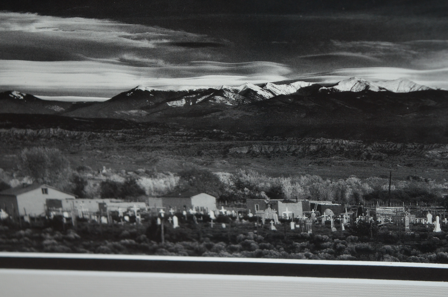 Ansel Adams Framed Photograph Reprint "Moonrise, Hernandez, New Mexico"